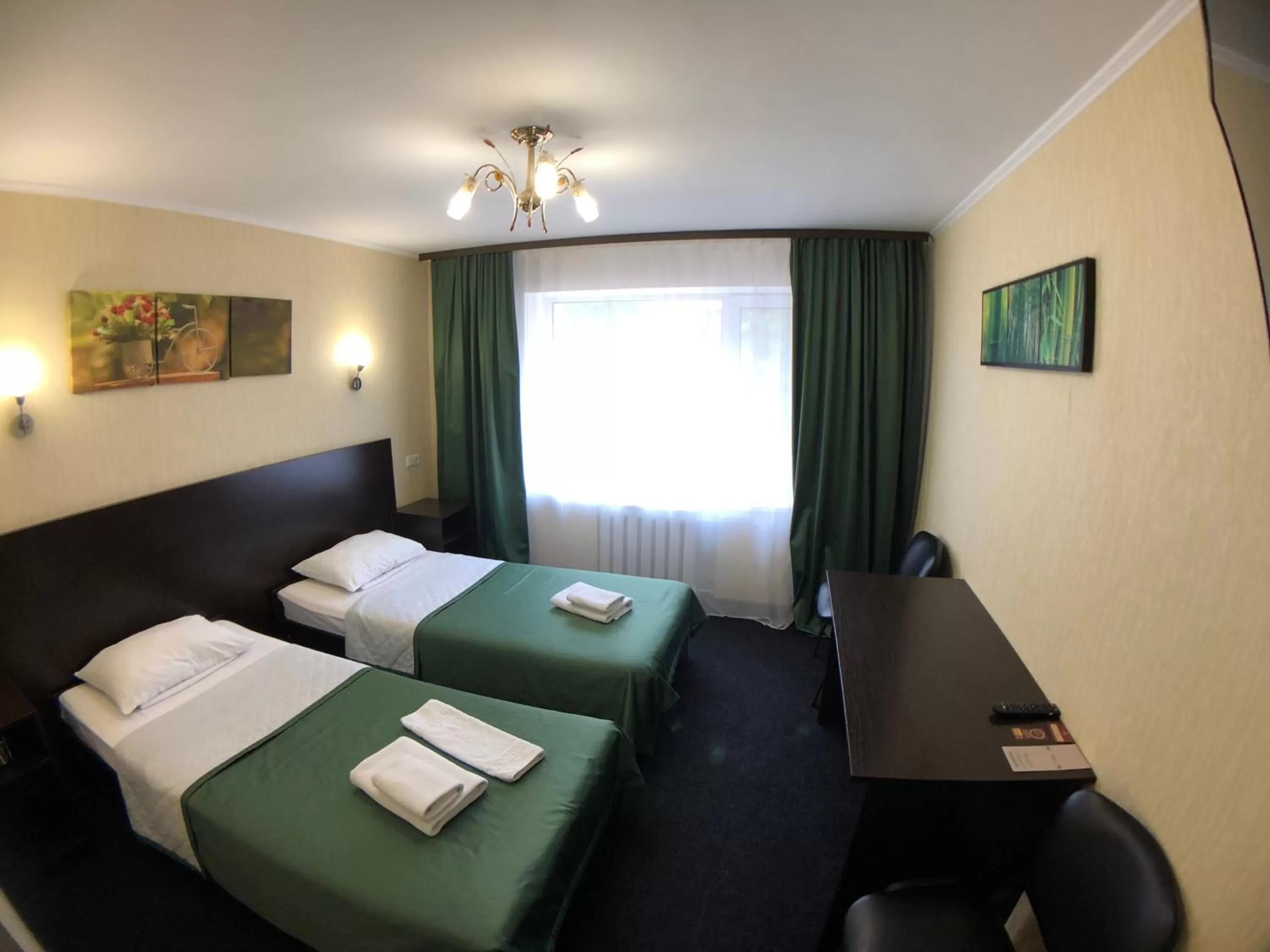 Decorative detail, Bed in Hotel Nivki