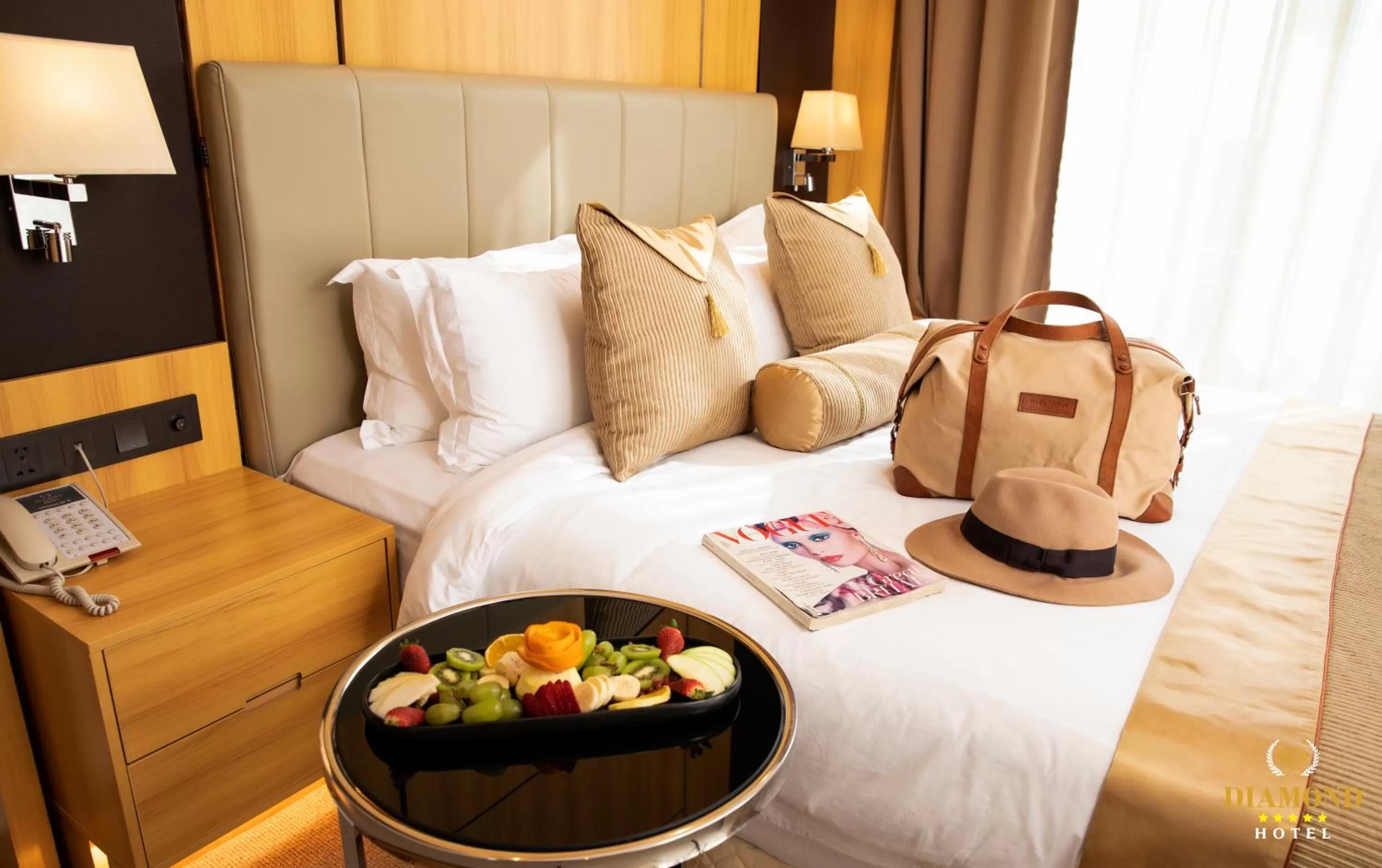 Bedroom, Bed in Hotel Diamond Prishtina