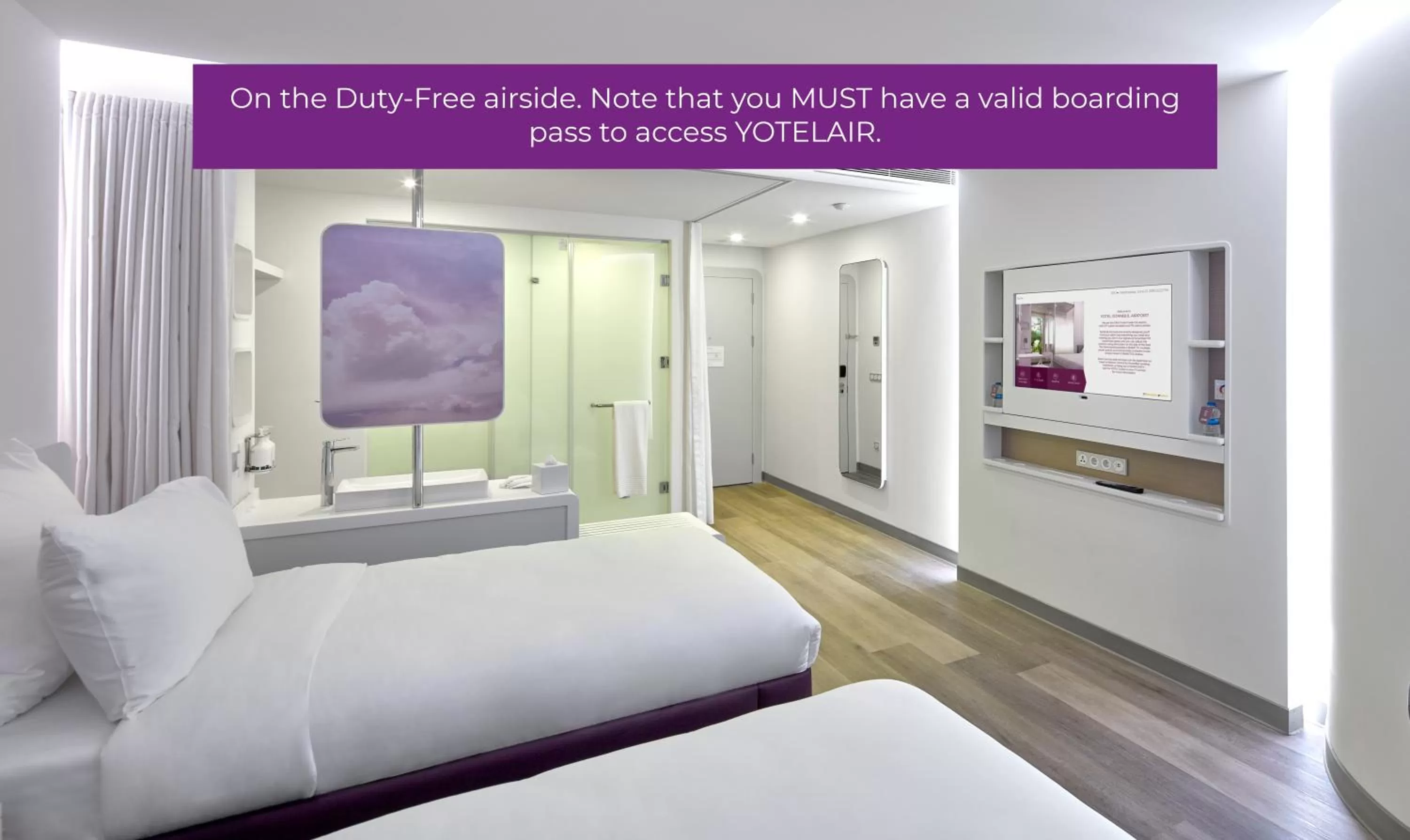 Shower, Bed in YOTELAIR Istanbul Airport, Duty free - International Transit area