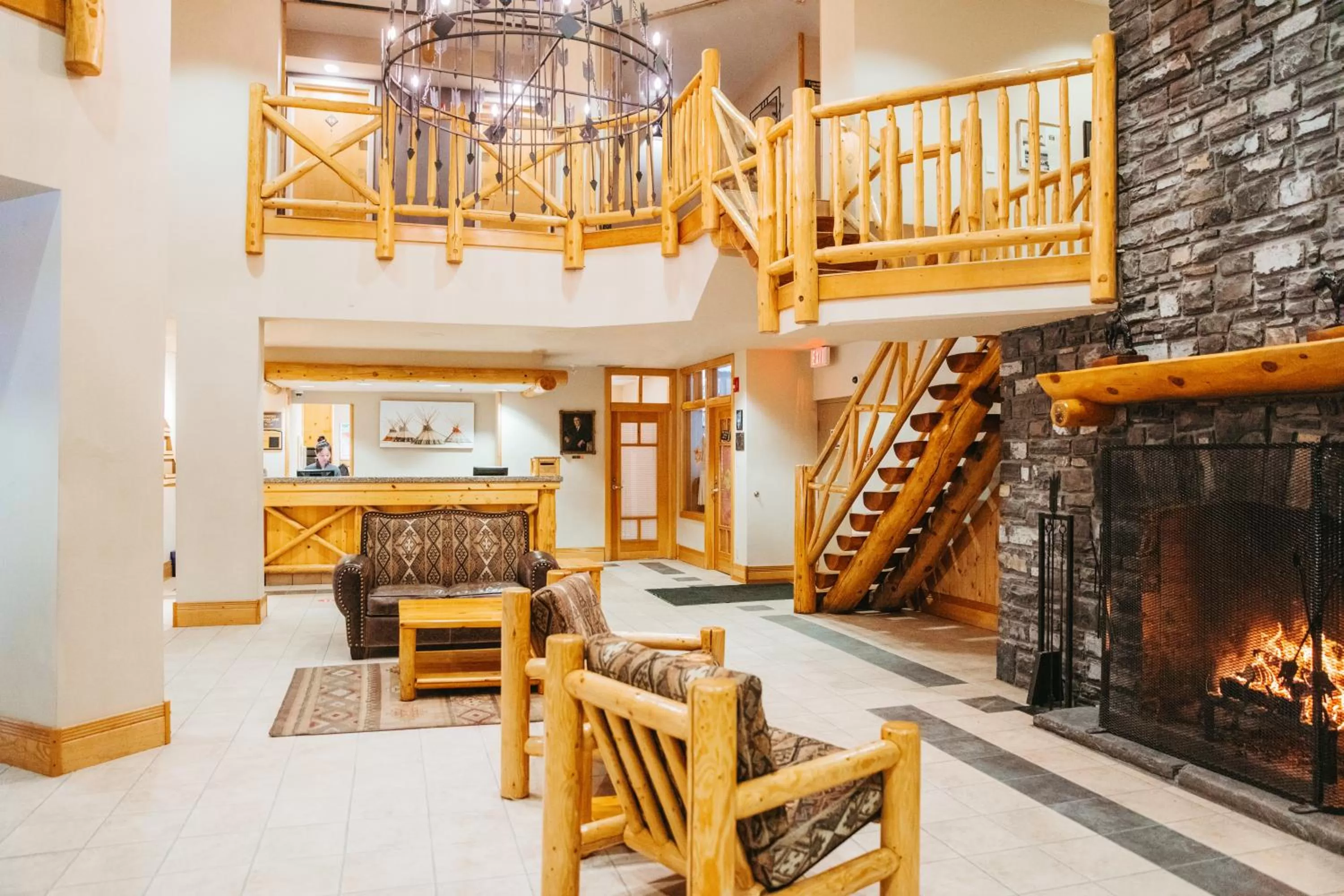 Lobby or reception in Brewster Mountain Lodge