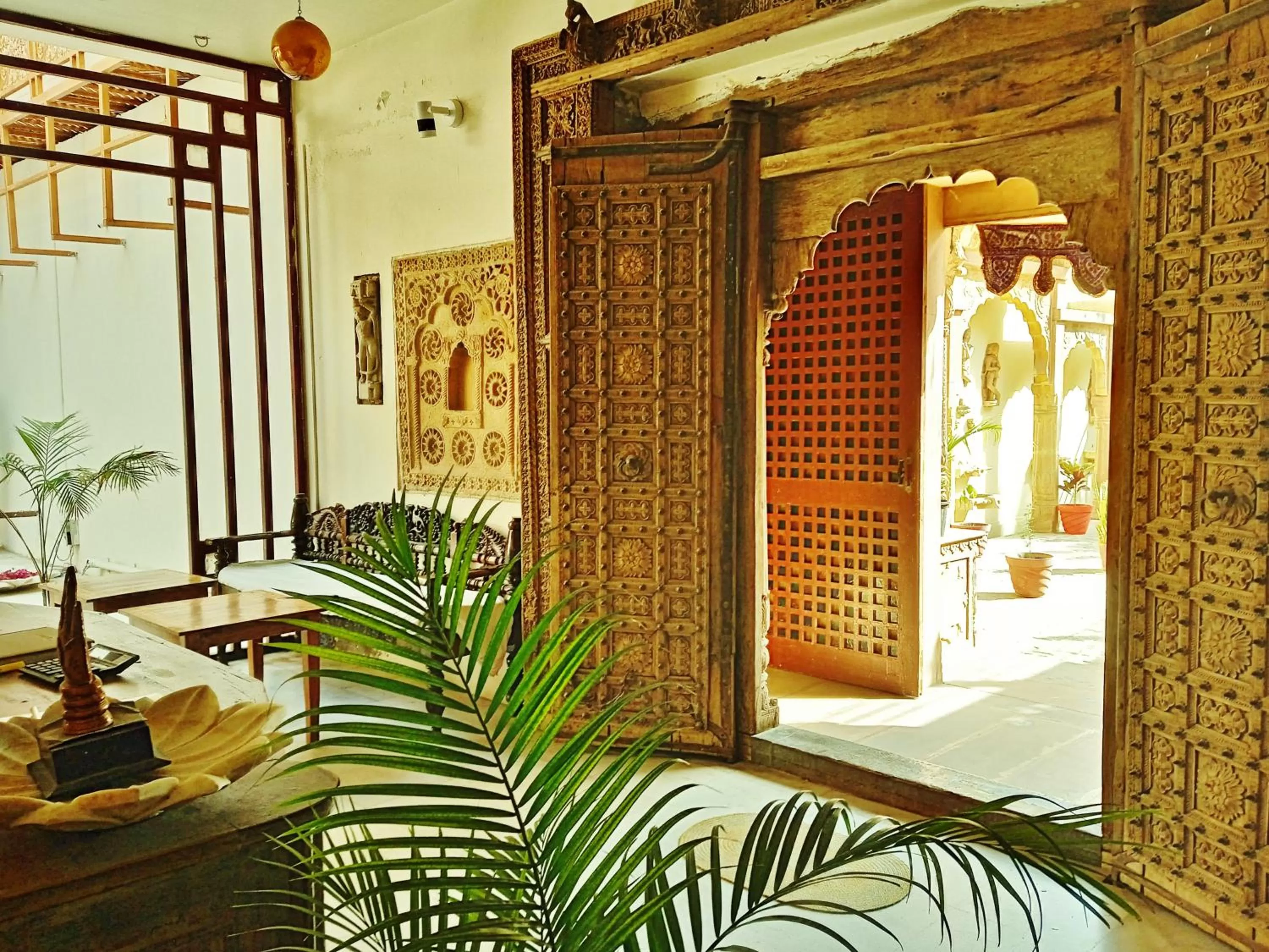 Lobby or reception in Rigmor haveli