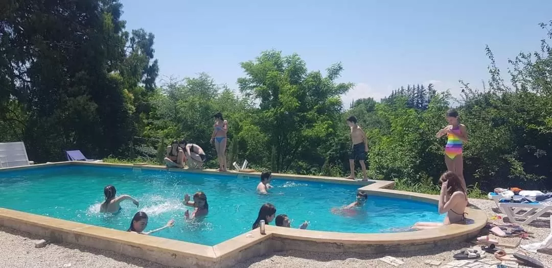 Swimming pool in Vita Gardenia Hotel Tskaltubo