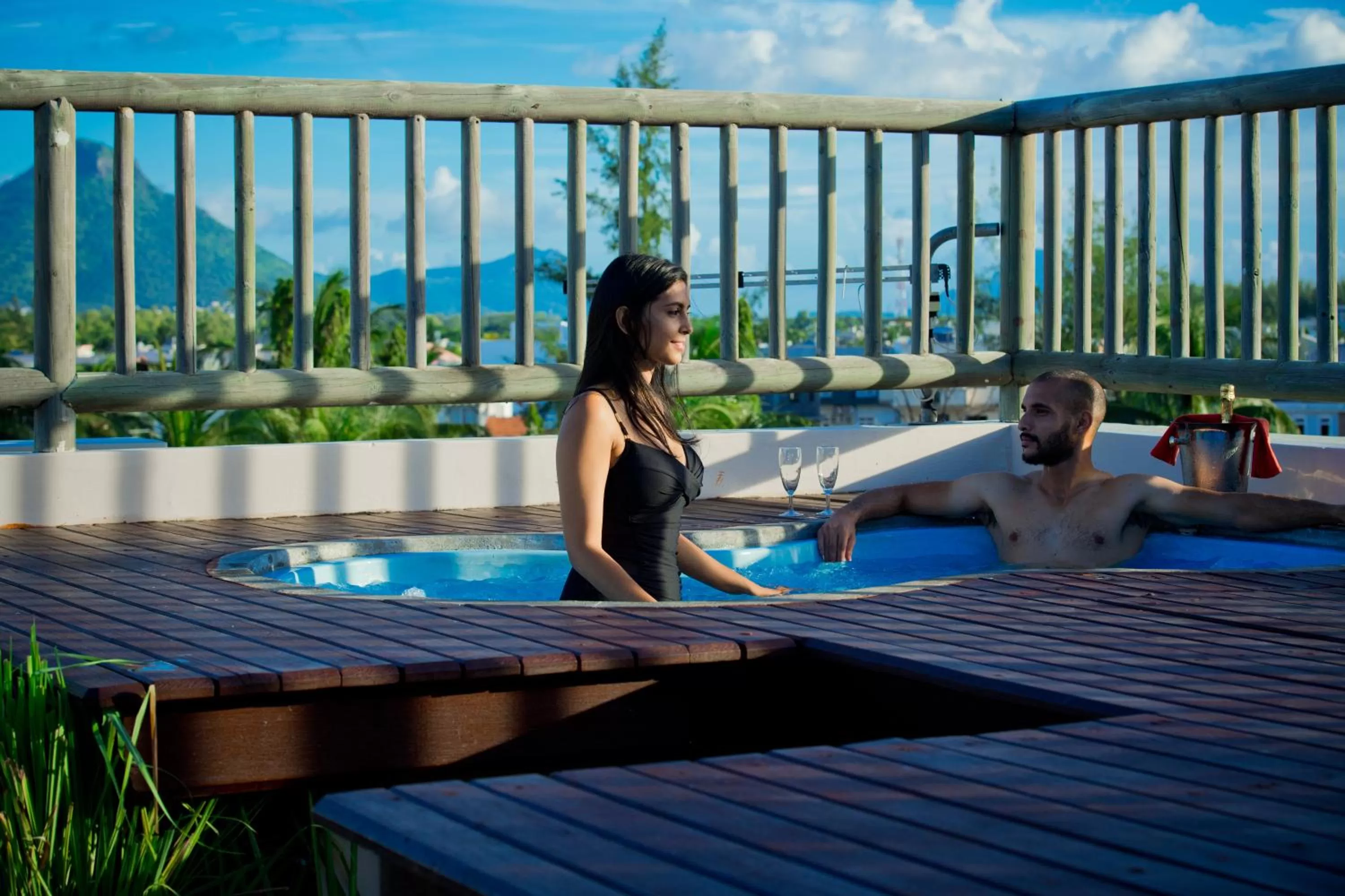 Open Air Bath in Aanari Hotel & Spa- Mauritius