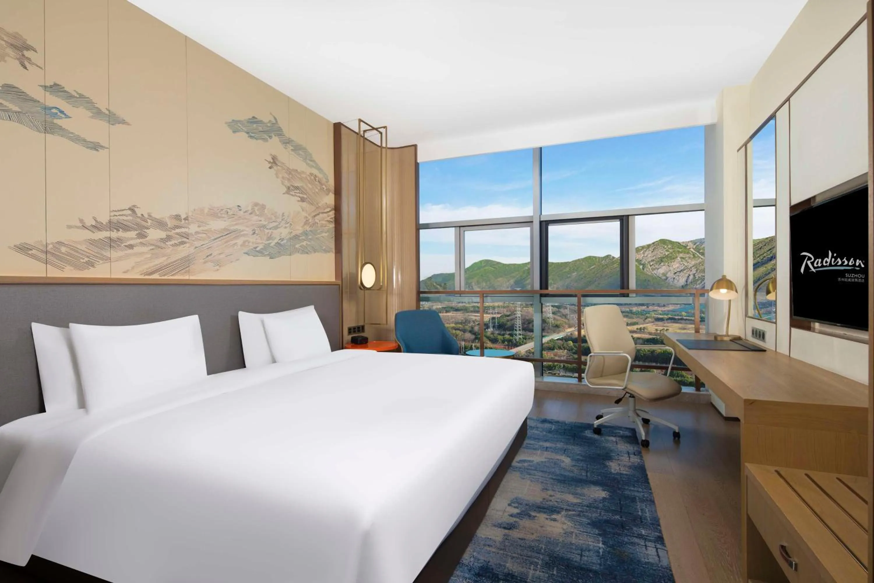 Bedroom, Bed in Radisson Suzhou