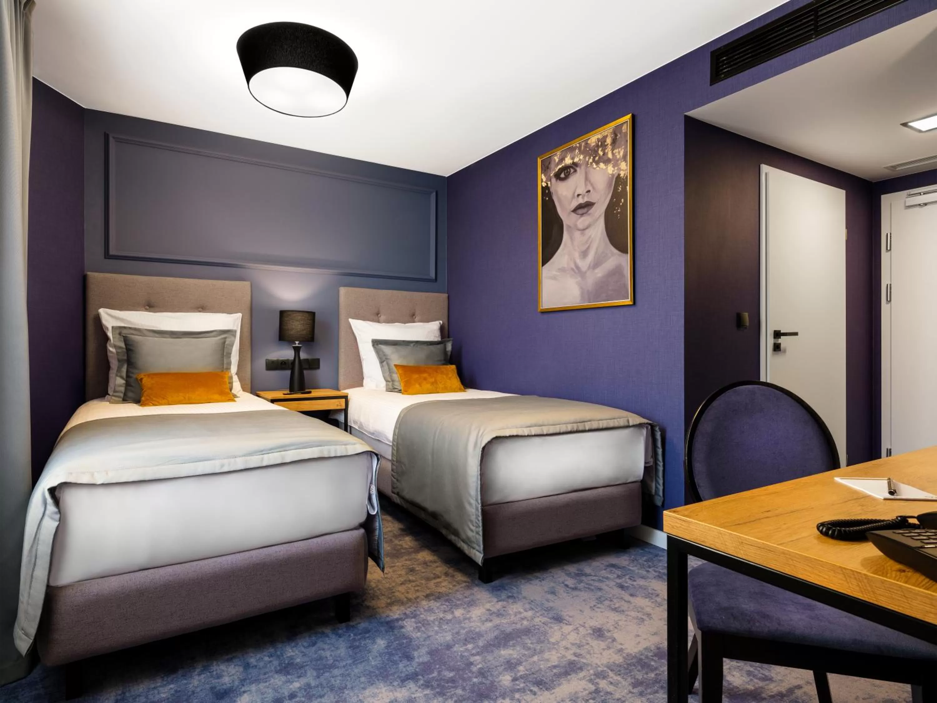 Bed in Hotel Wawel Queen