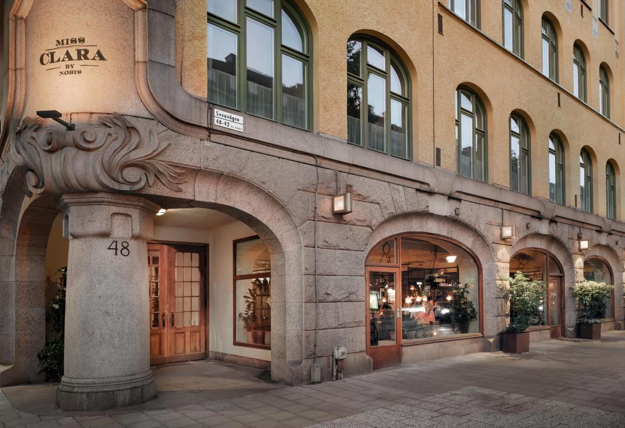 Facade/entrance in Miss Clara by Nobis, Stockholm, a Member of Design Hotels