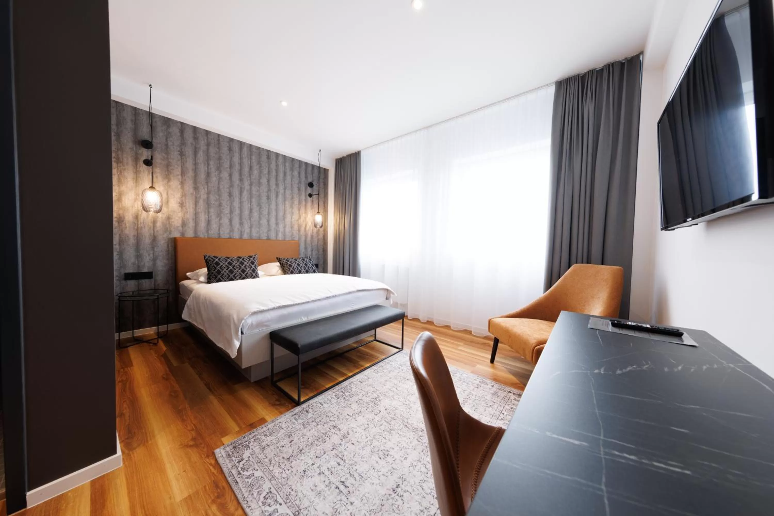 Photo of the whole room, Bed in Internationales Studierendenhotel