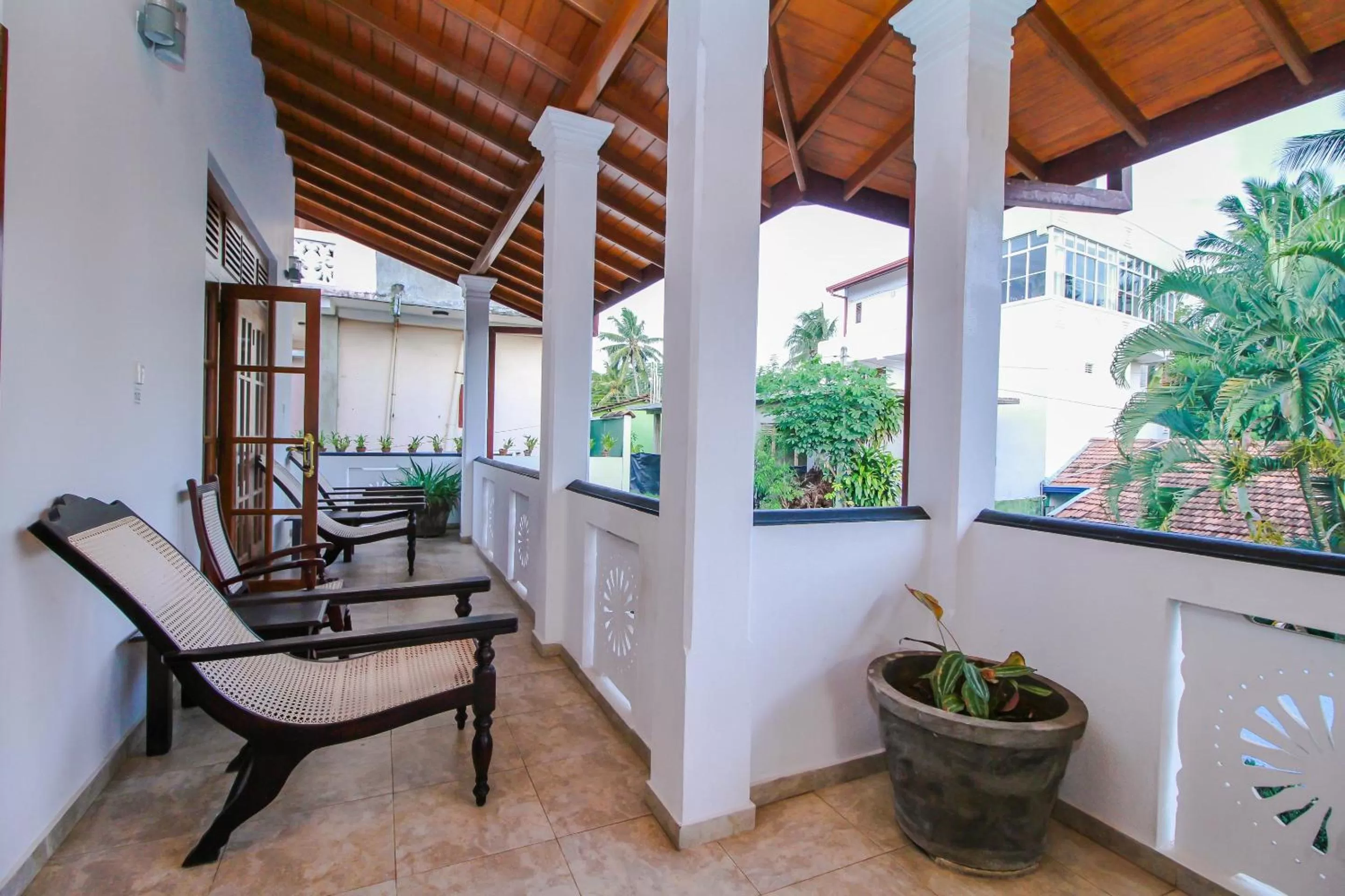Patio, Balcony/Terrace in Chami Villa Bentota