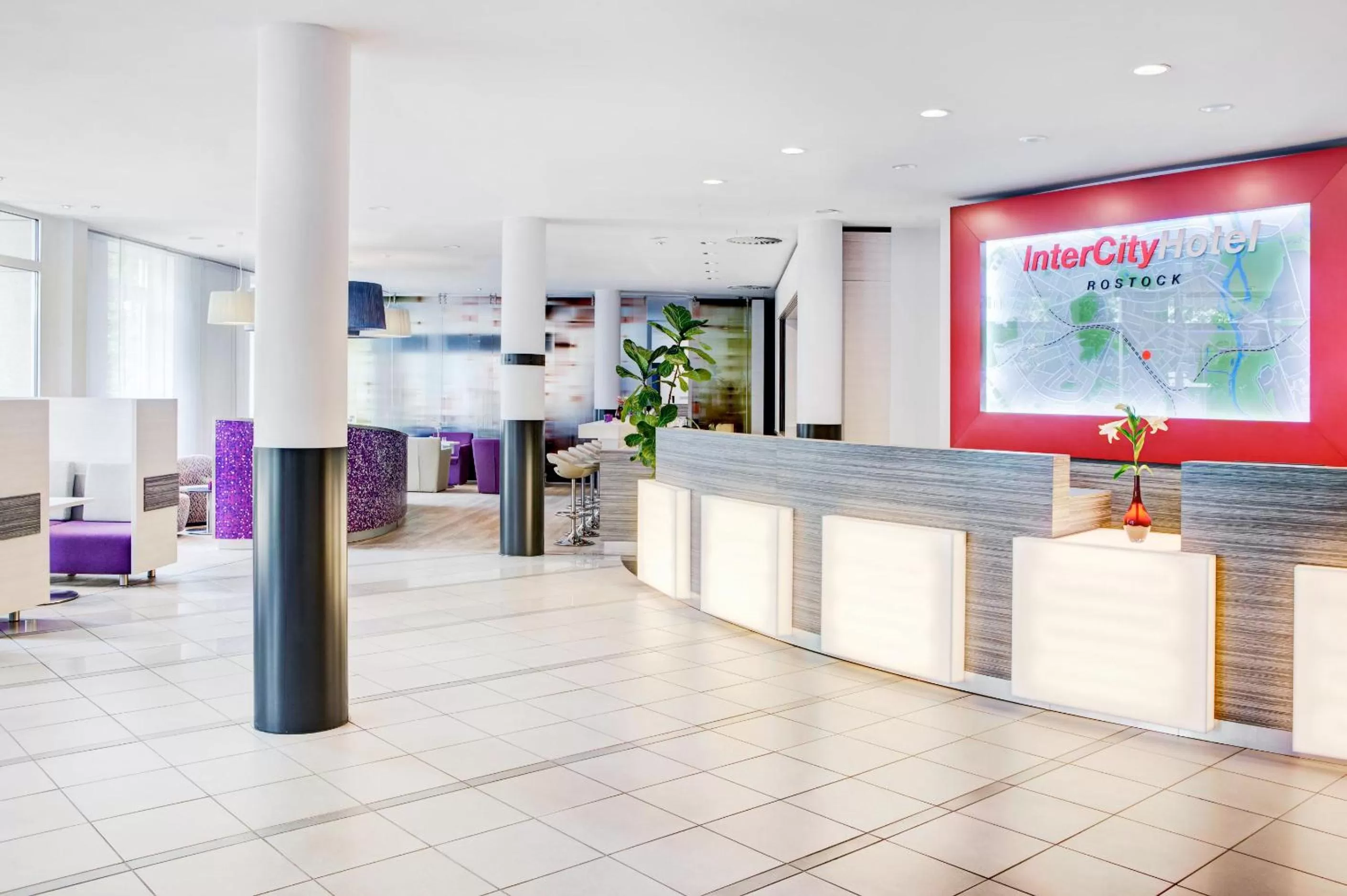 Lobby or reception in IntercityHotel Rostock