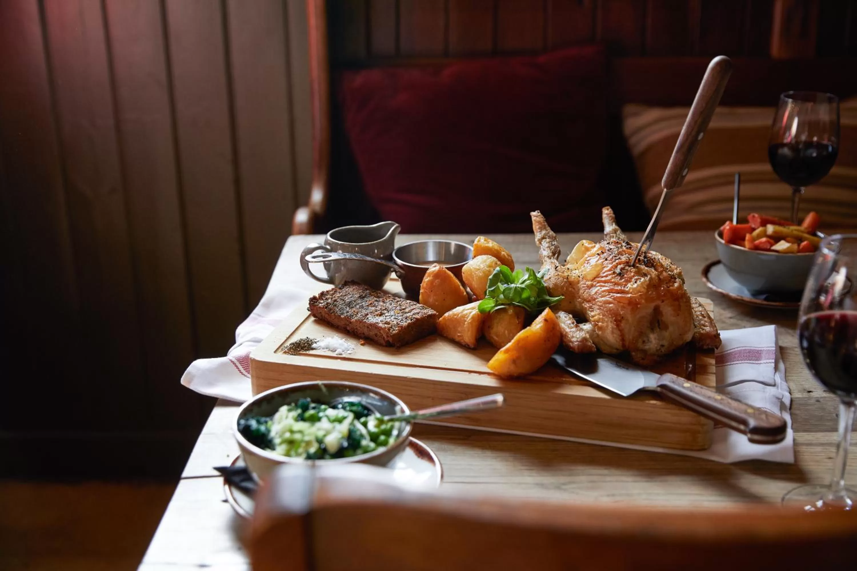 Food close-up in The Pheasant Inn