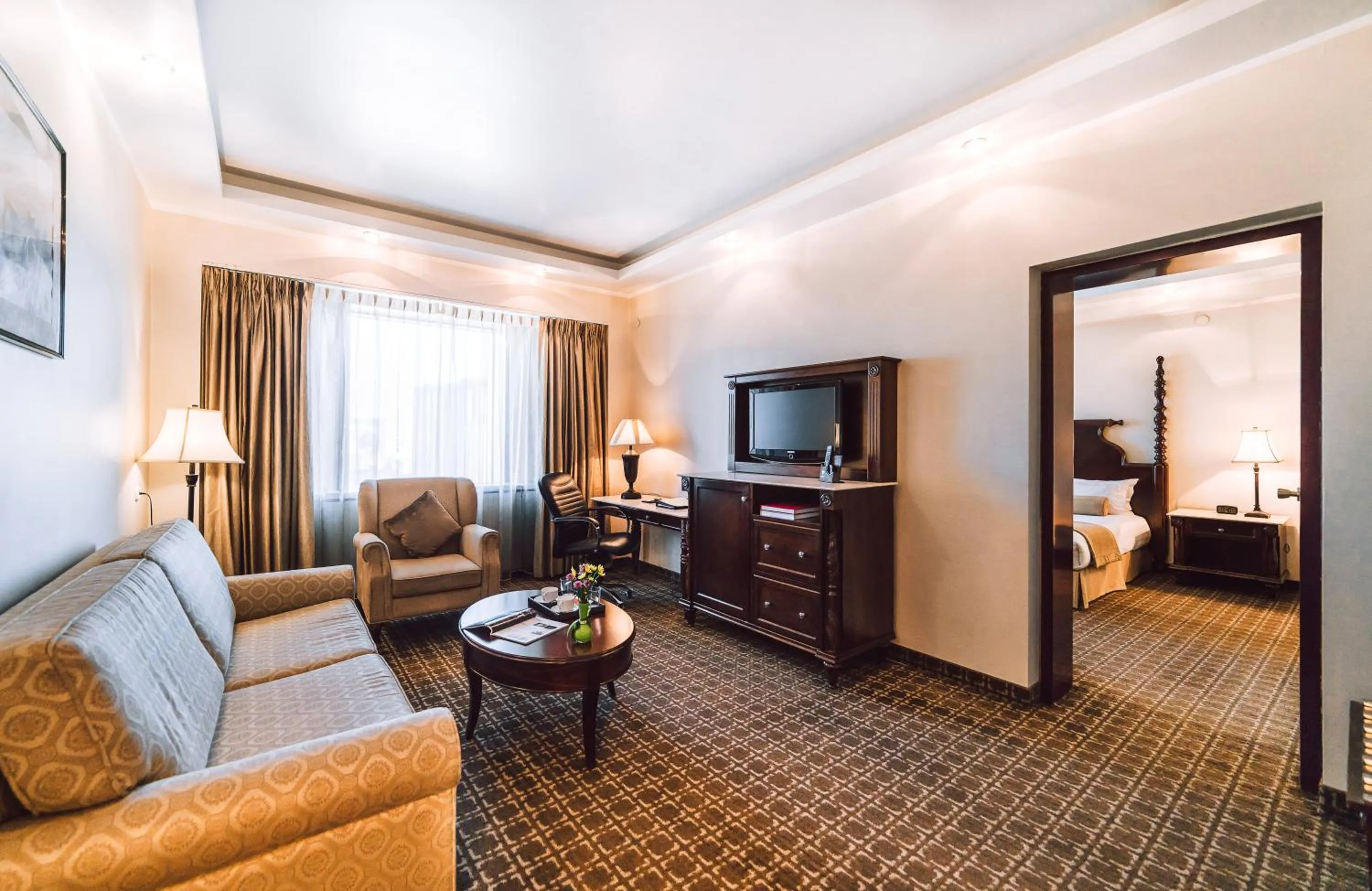 TV and multimedia, Bed in Chinggis Khaan Hotel