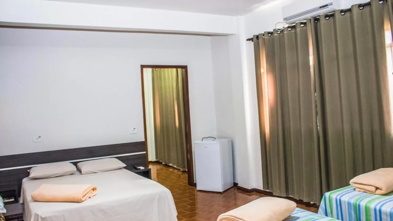 Bed in Hotel Paradizzo