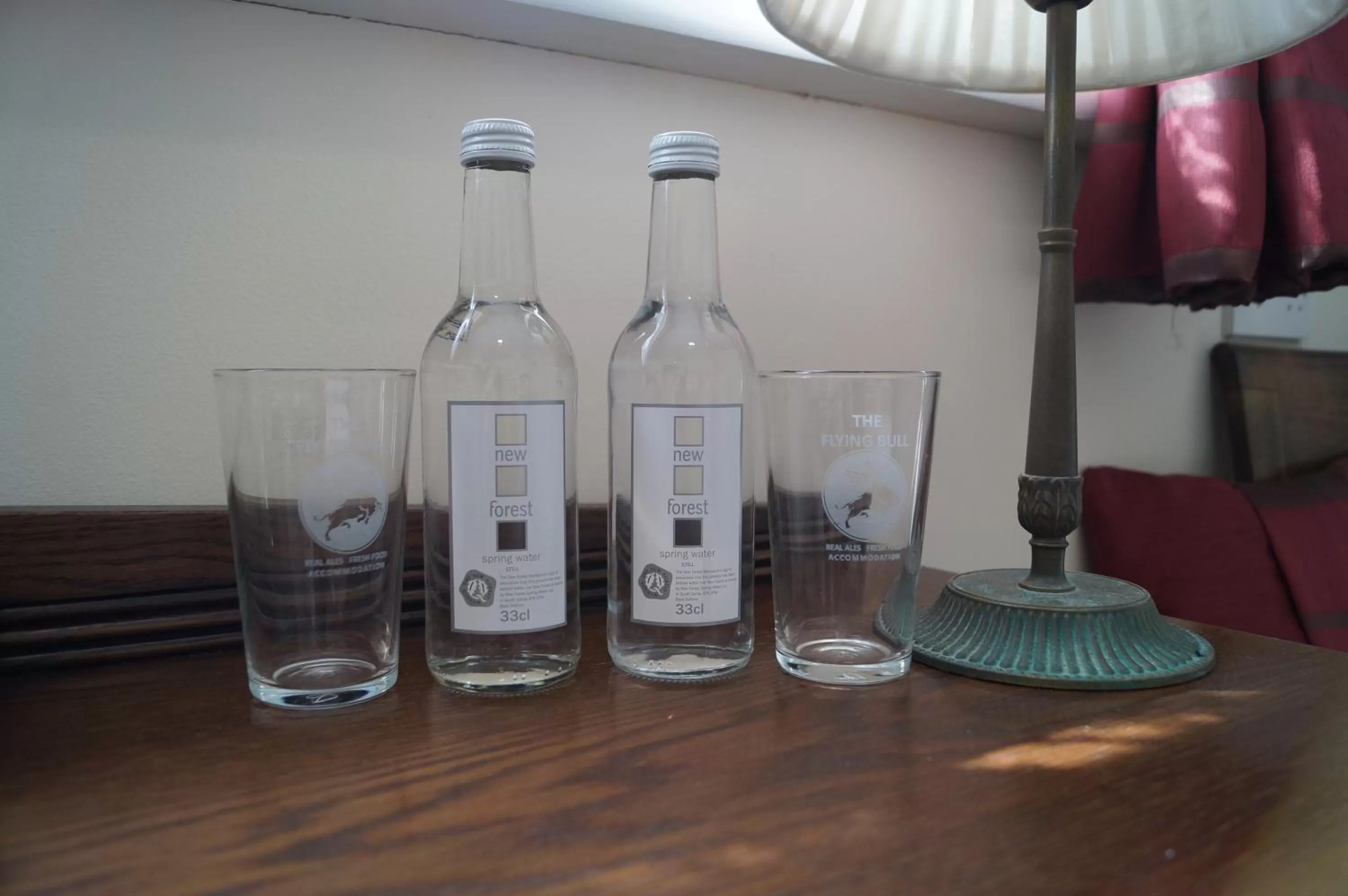 Drinks in The Flying Bull Inn