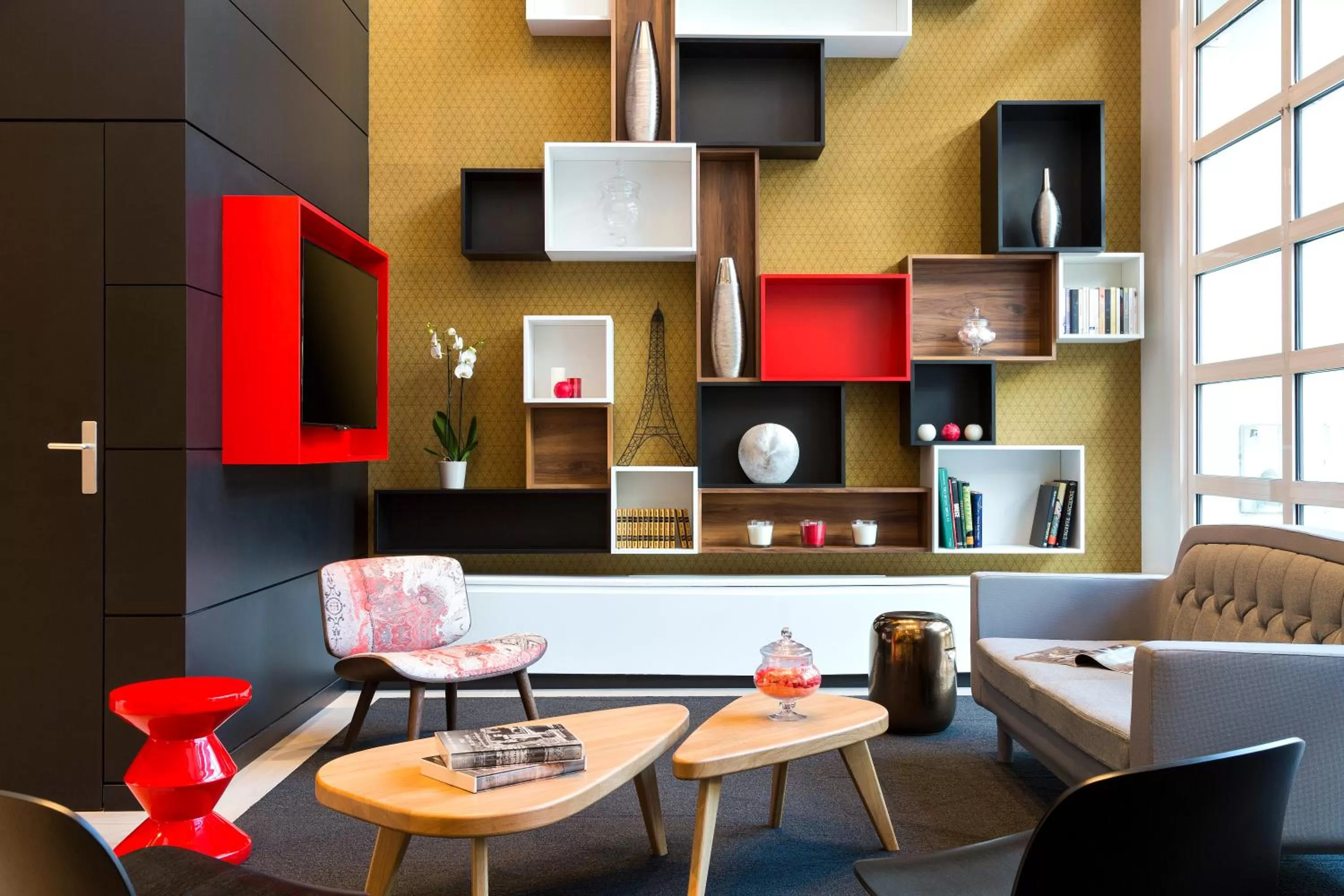 Lounge or bar in Citadines Tour Eiffel Paris