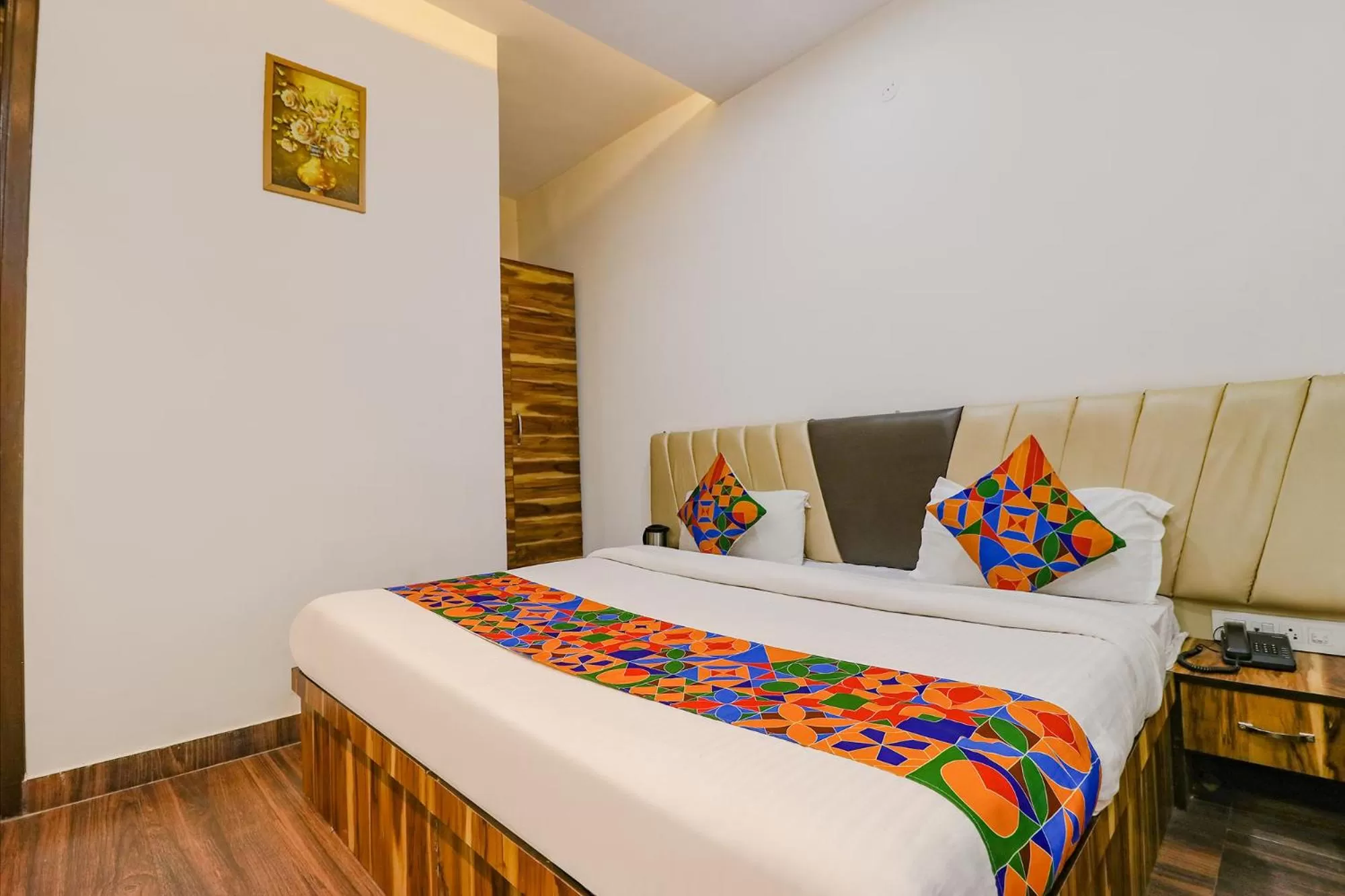 Bed in FabHotel JP Residency