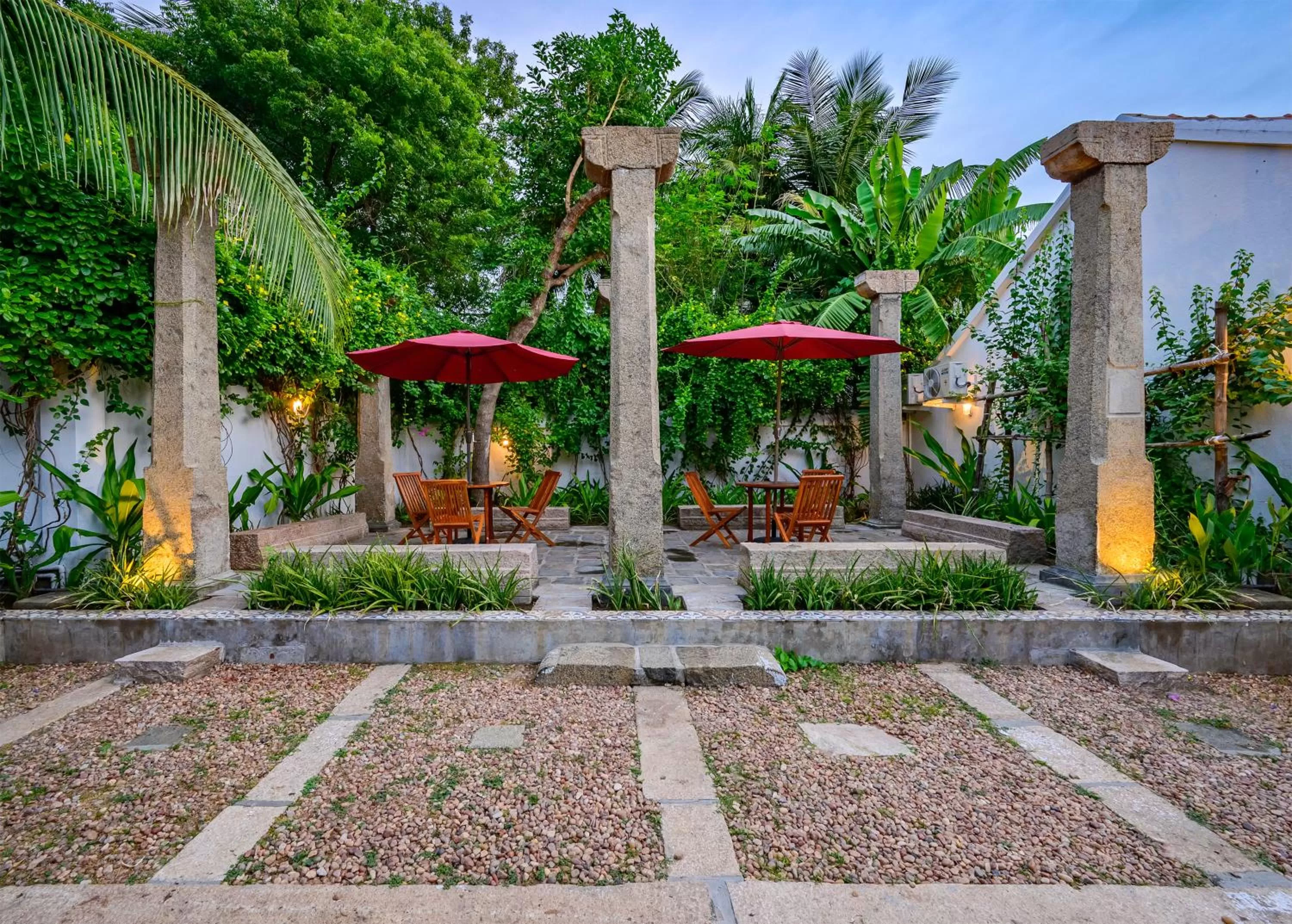 Patio in Neemrana's Coconut Alley