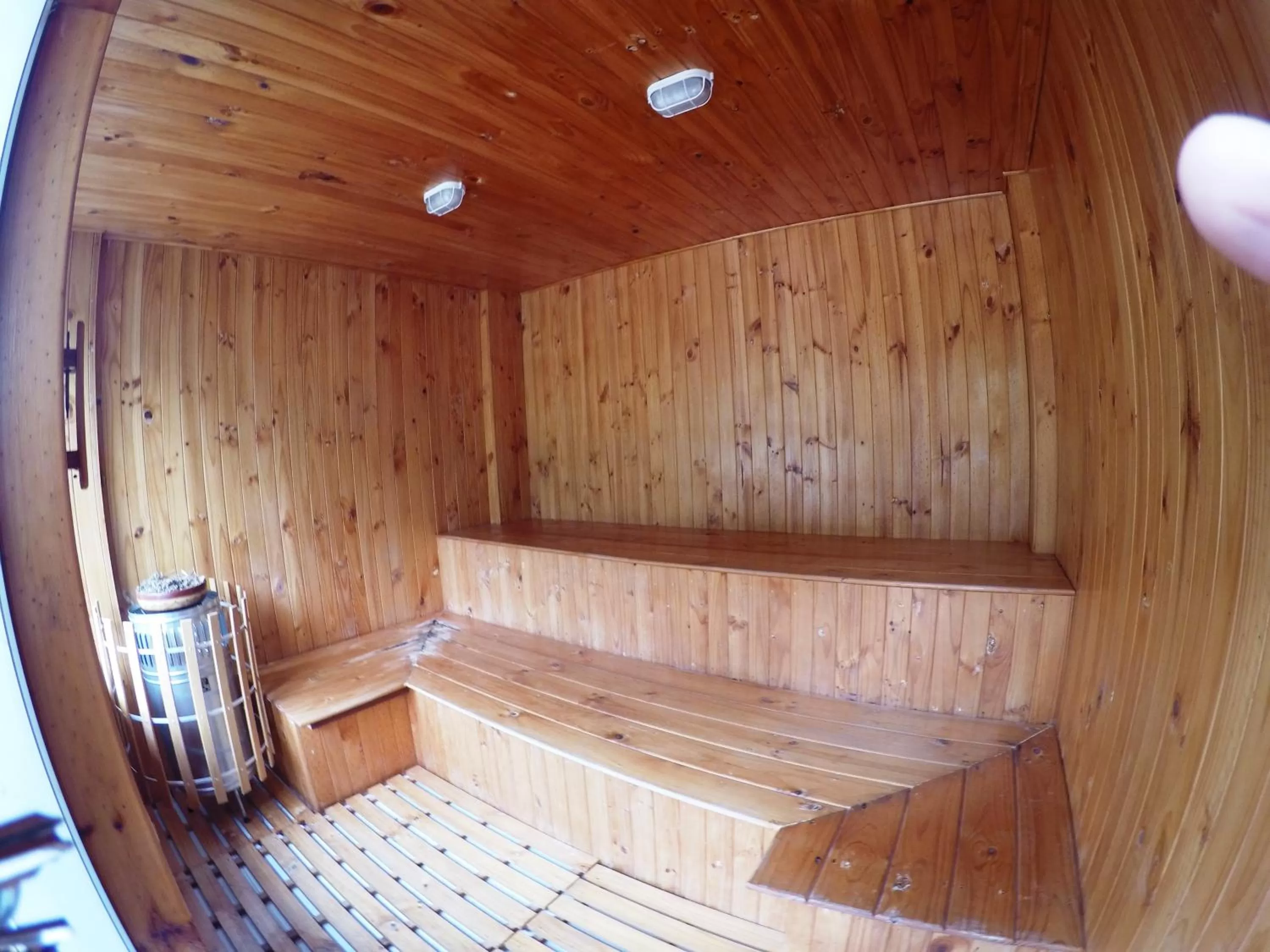 Steam room in Sky Club Eco Hotel