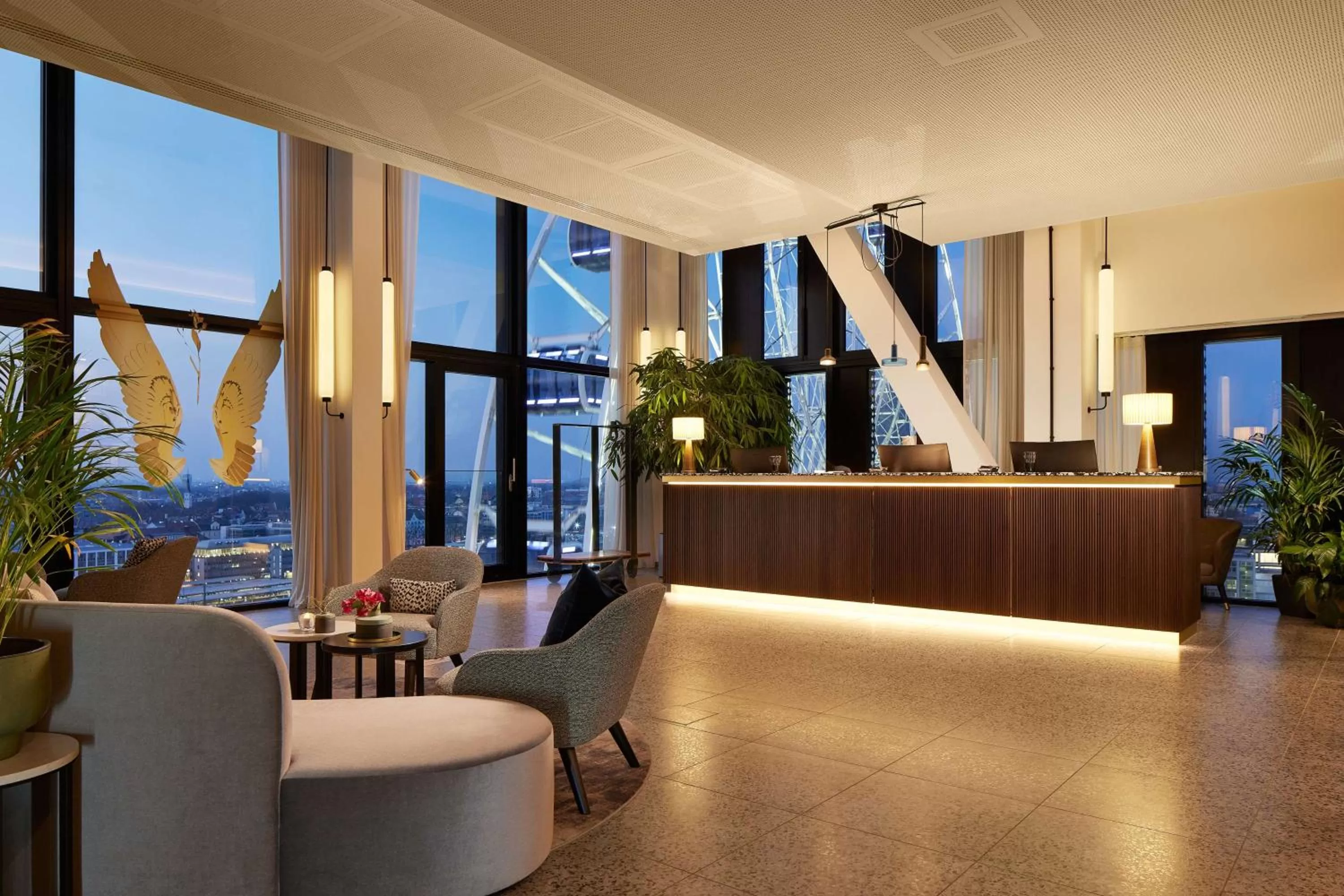 Lobby or reception in Adina Apartment Hotel Munich