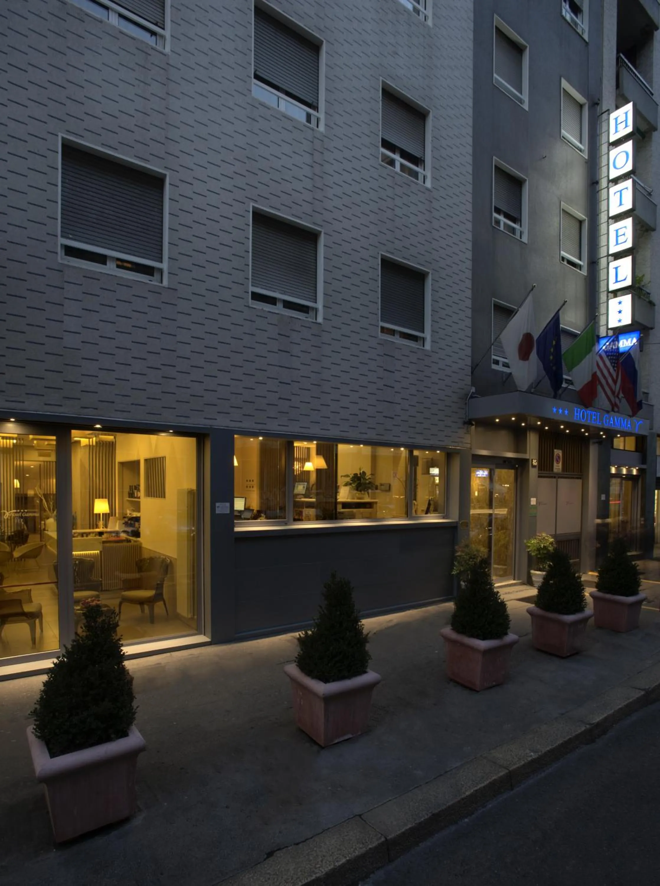 Facade/entrance in Hotel Gamma