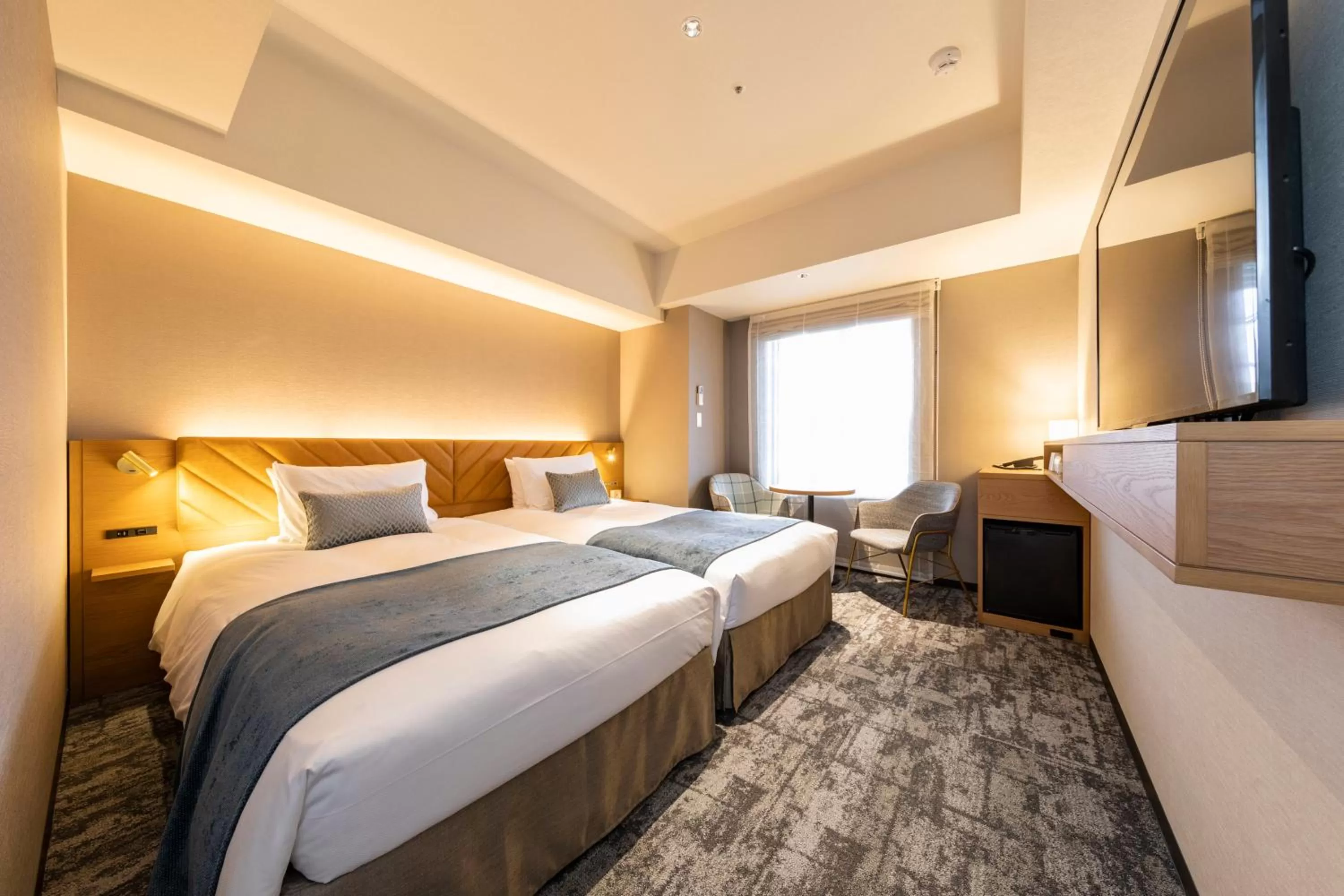 Bed in Tokyu Stay Hakodate Asaichi Akarinoyu