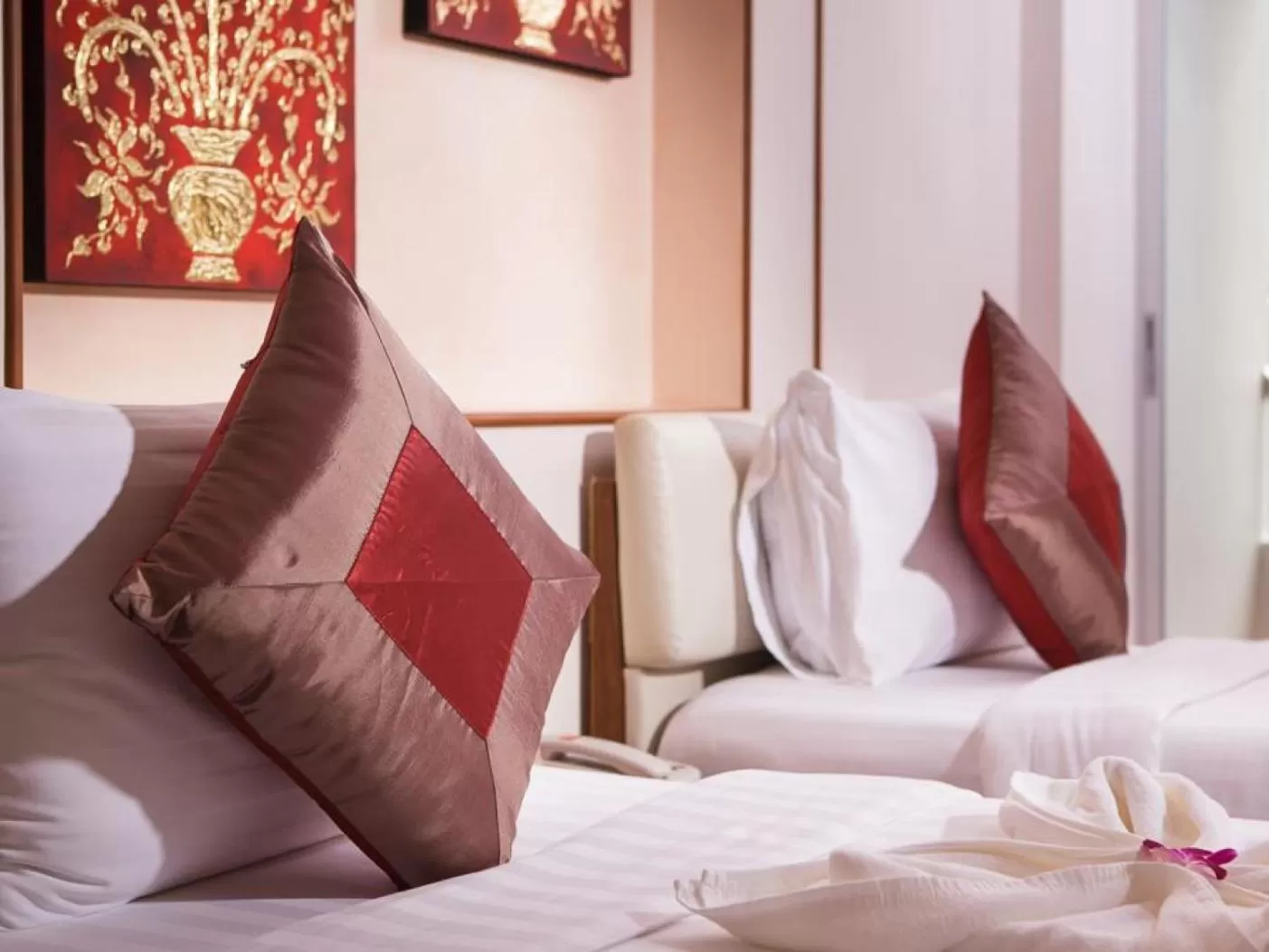 Bed in KC Place Hotel Pratunam