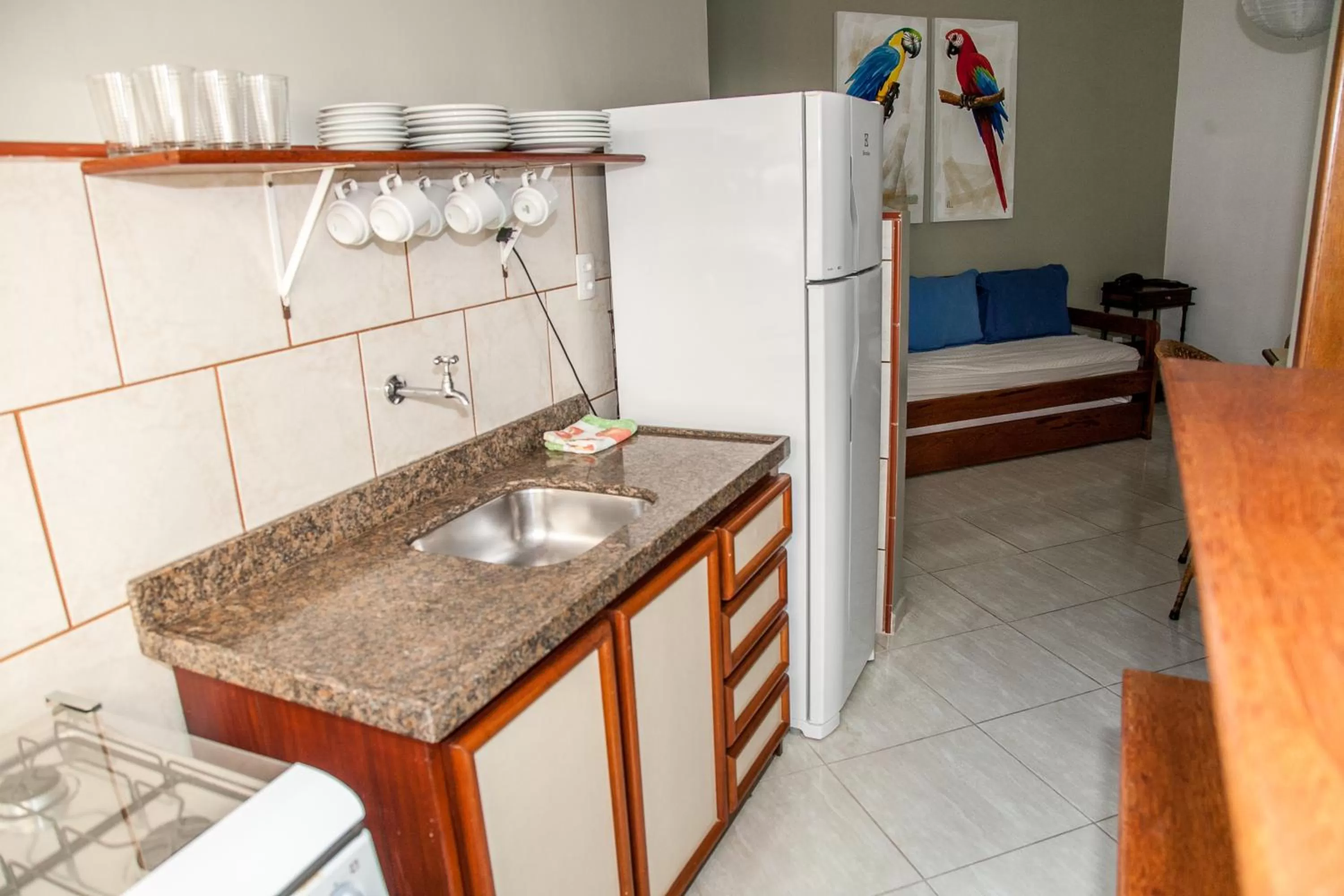 Kitchen or kitchenette in Residencial Ilha Dourada