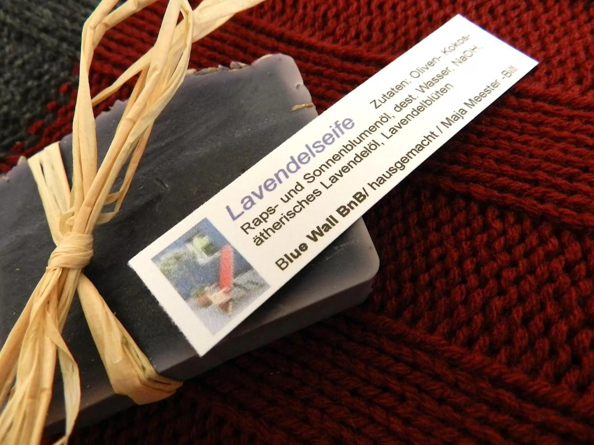 Decorative detail in Blue Wall BnB