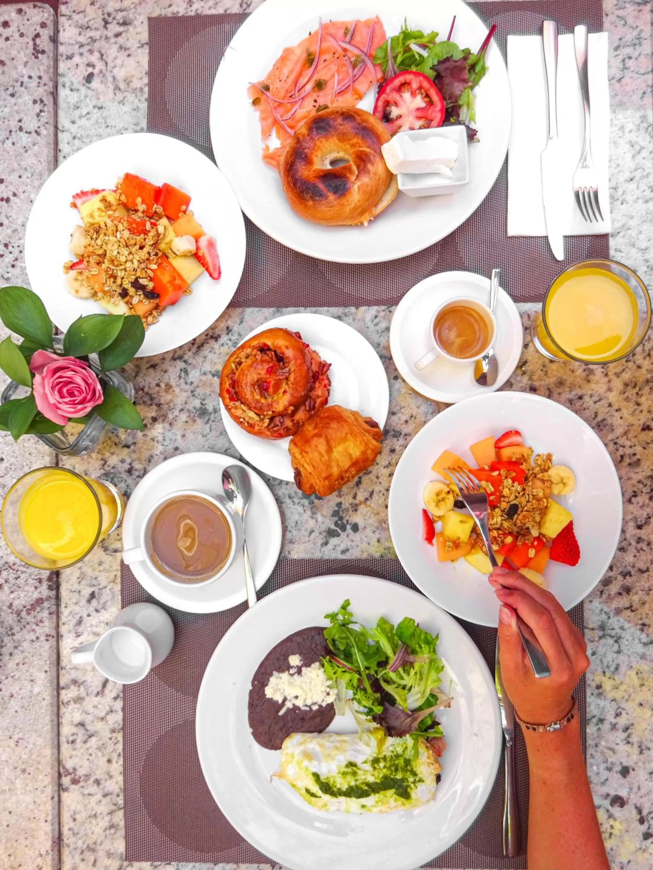 Breakfast in Rosas & Xocolate Boutique Hotel and Spa Merida, a Member of Design Hotels