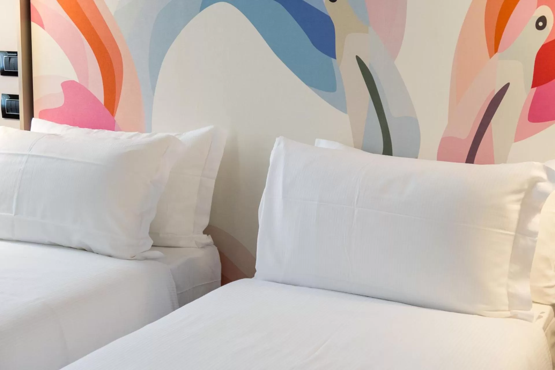 Bed in Hotel San Giovanni Roma