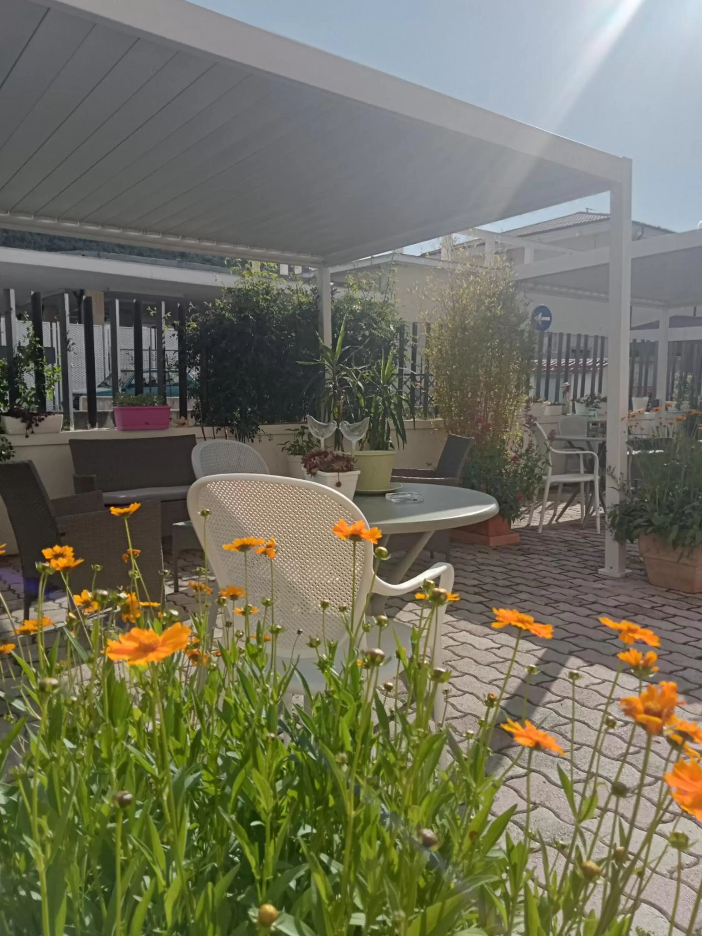 Patio in Hotel Porta Rivera
