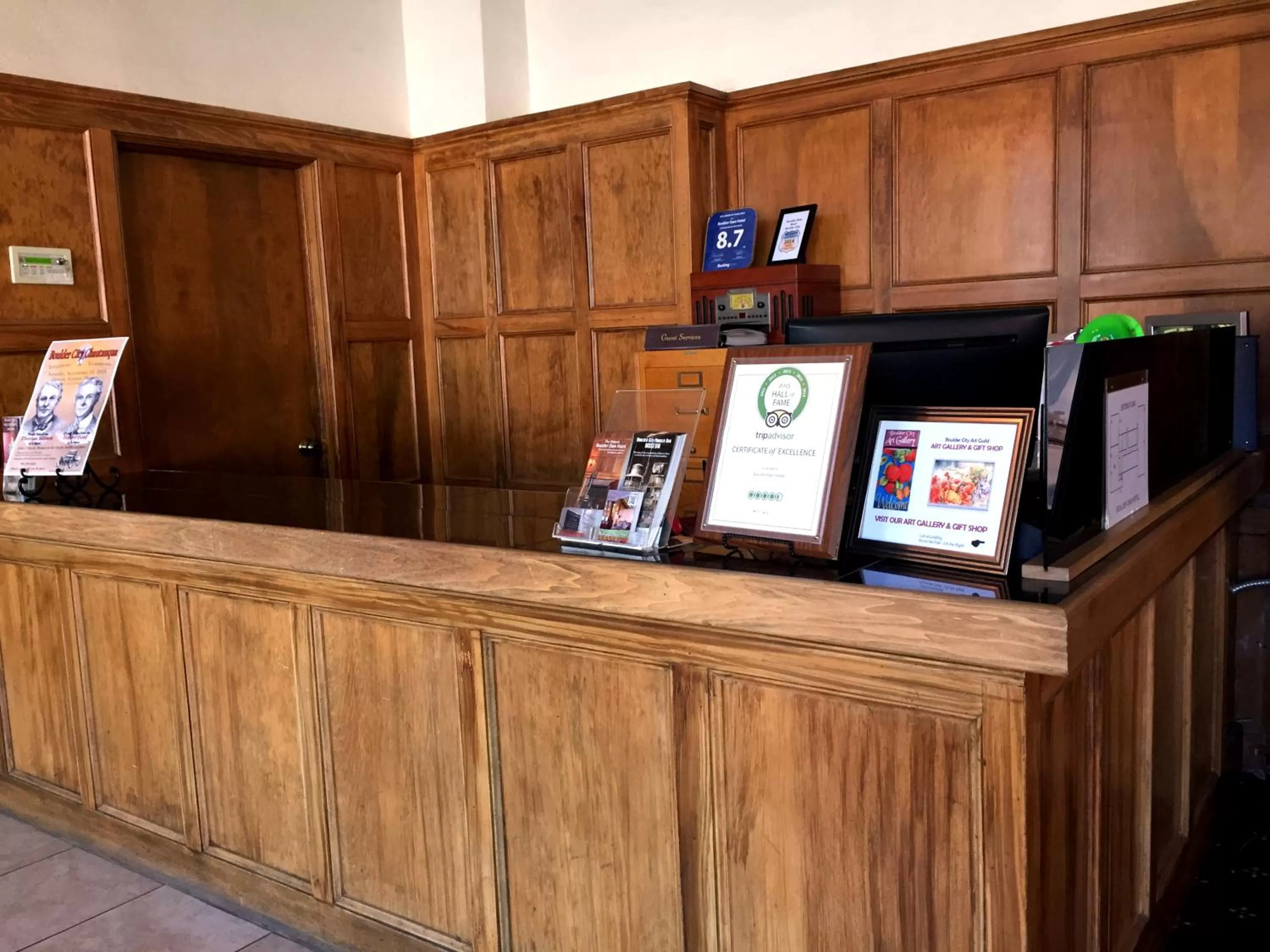 Lobby or reception in Boulder Dam Hotel
