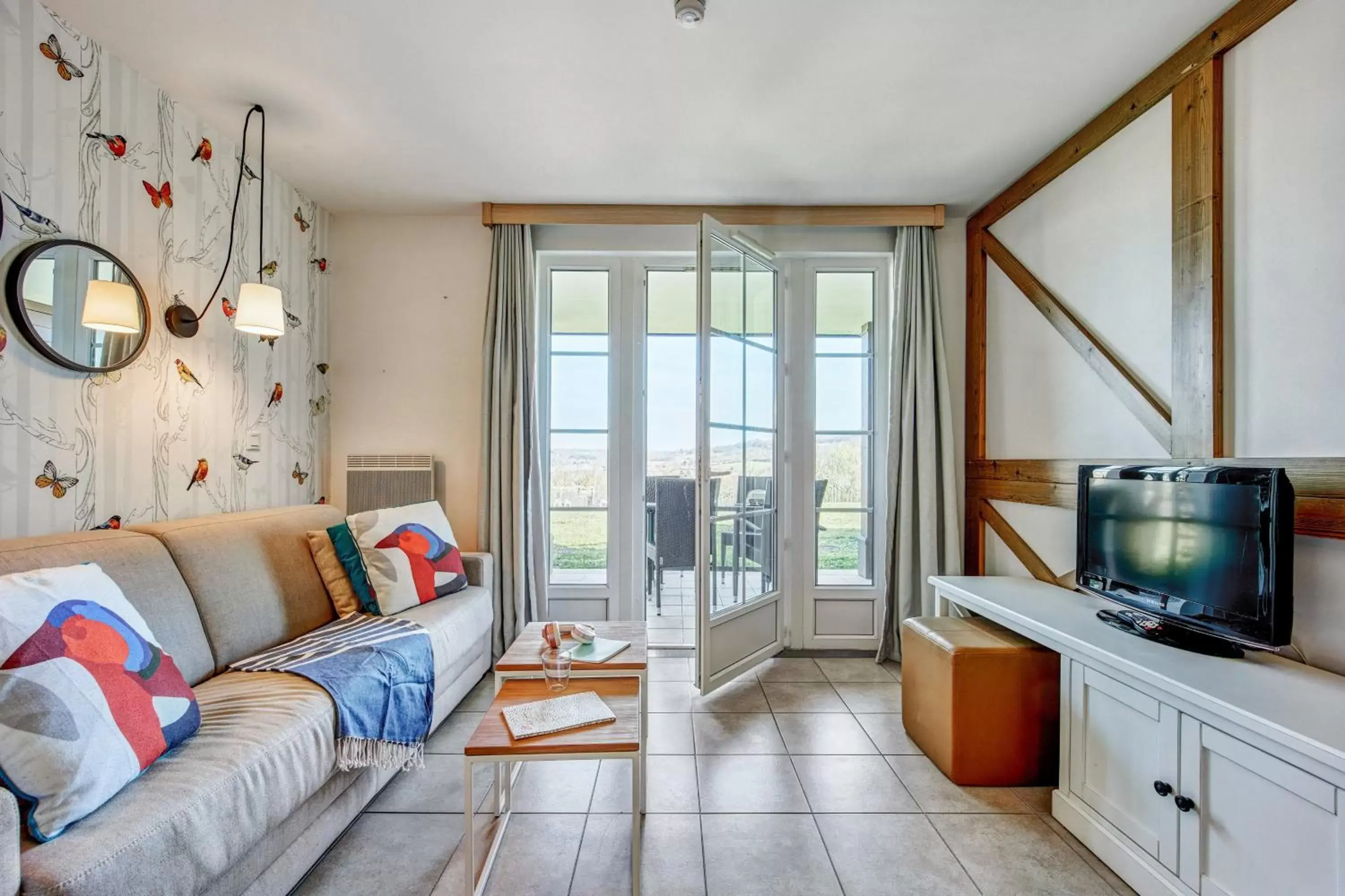 One-Bedroom Apartment with Terrace or Balcony (4 People) - Sea View in Pierre & Vacances Premium Residence & Spa Houlgate One-Bedroom Apartment with Terrace or Balcony (4 People) - Sea View in Pierre & Vacances Premium Residence & Spa Houlgate