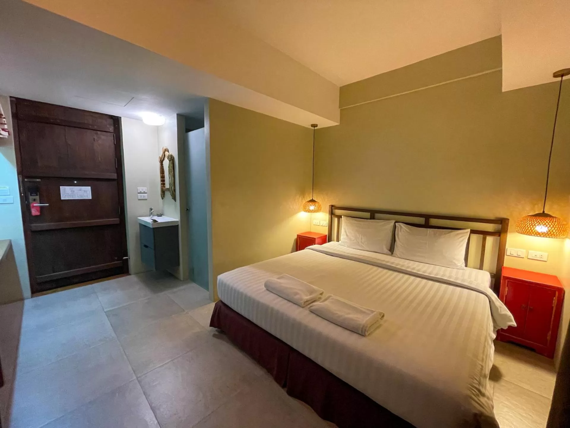 Bed in Villa Bangkok