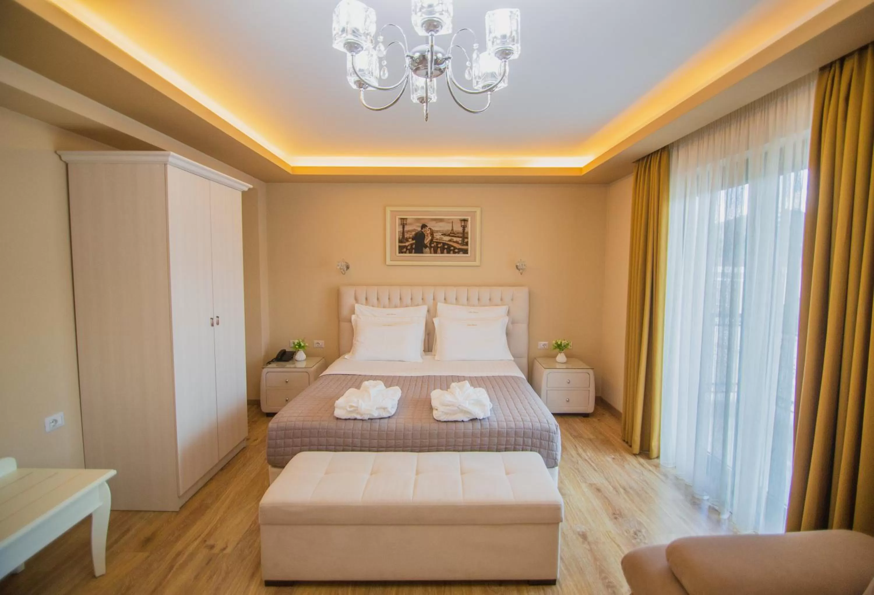 Bed in Christi's Hotel Borova