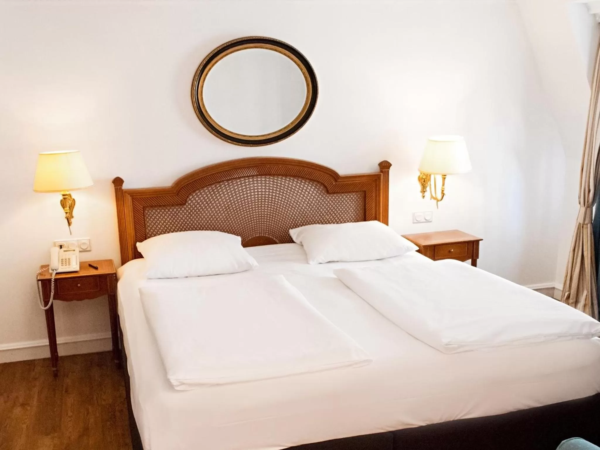 Photo of the whole room, Bed in DORMERO Hotel Halle