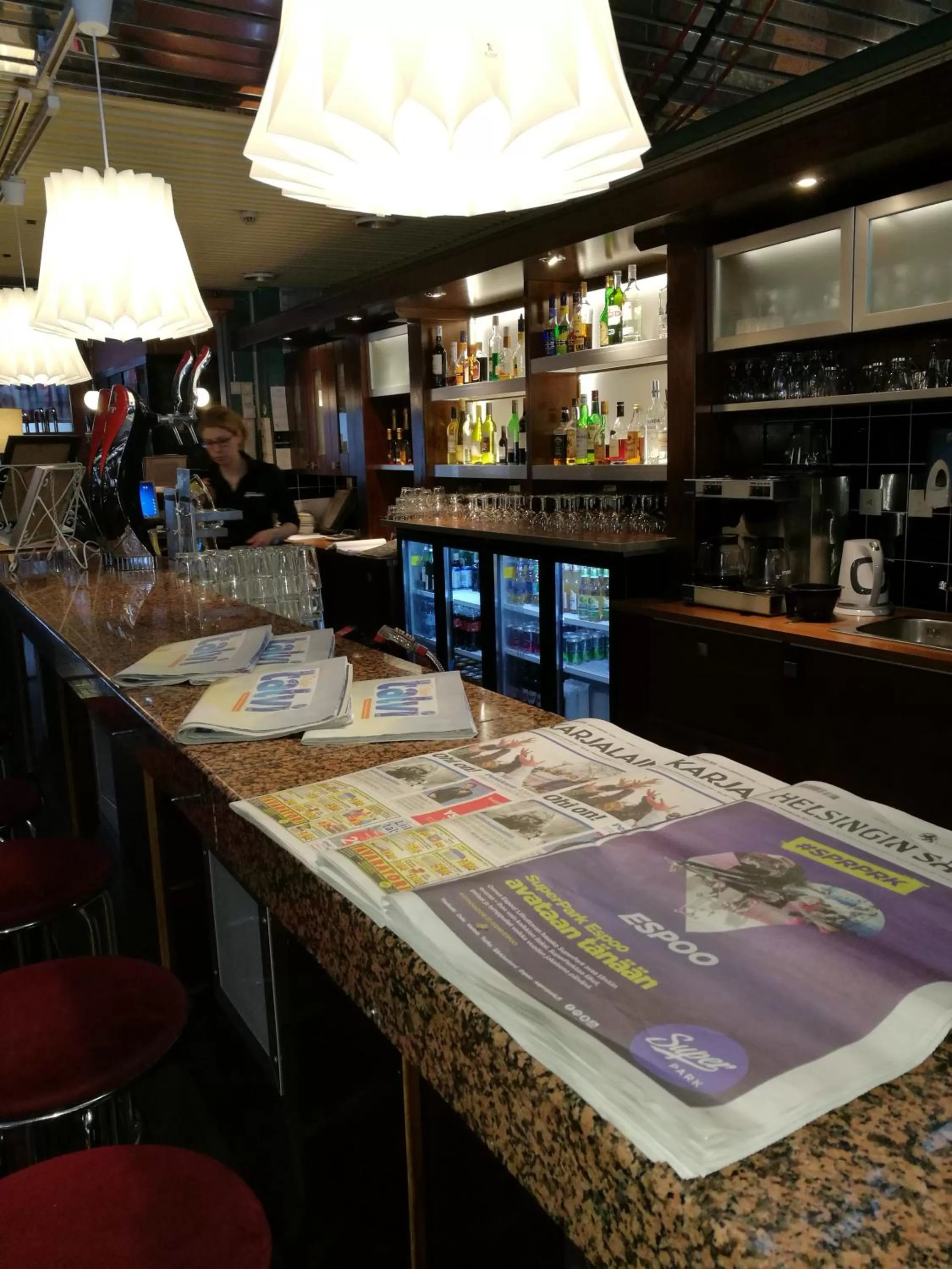 Lounge or bar in Hotelli Puustelli Lieksa