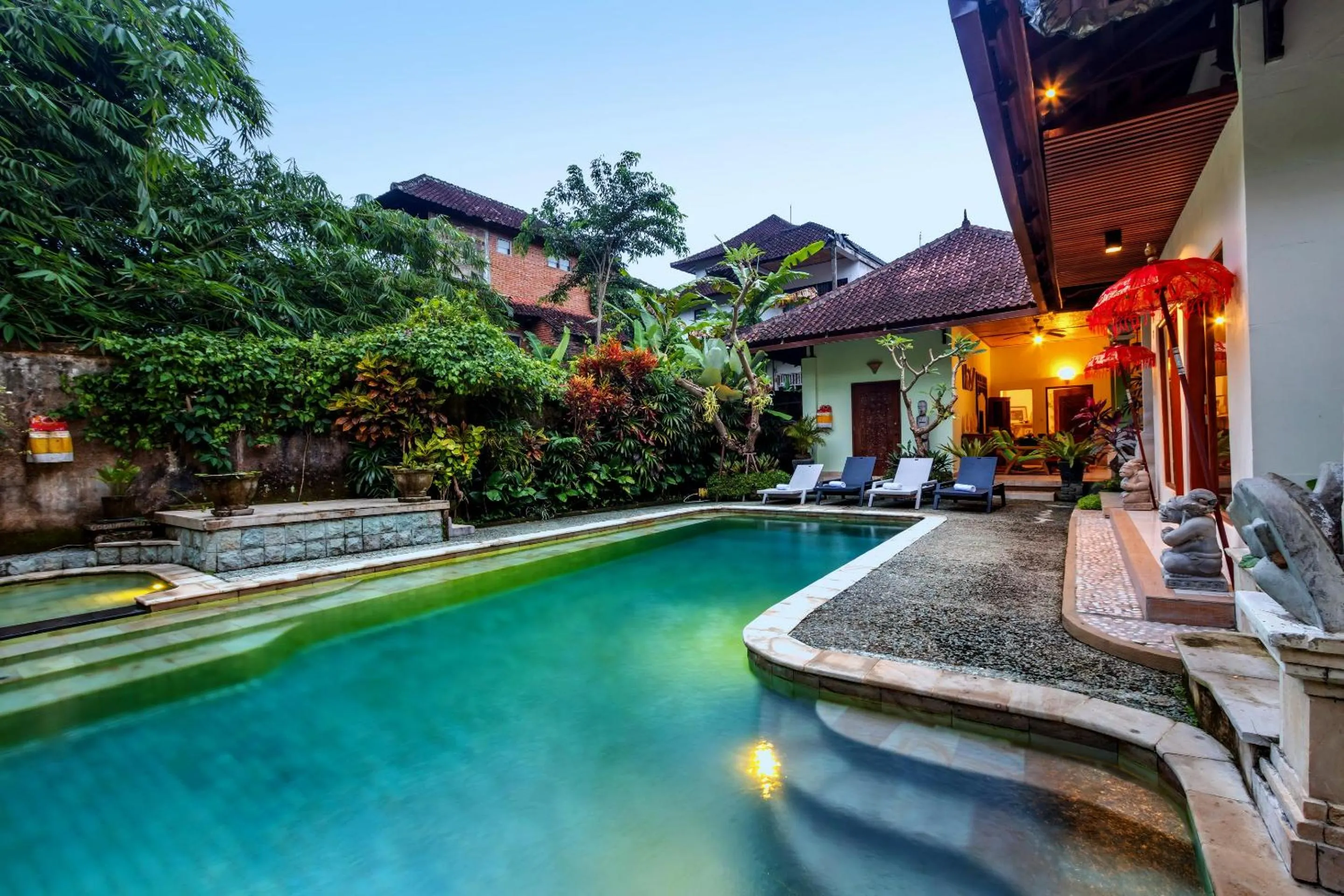 Swimming pool in Padma Ubud Retreat