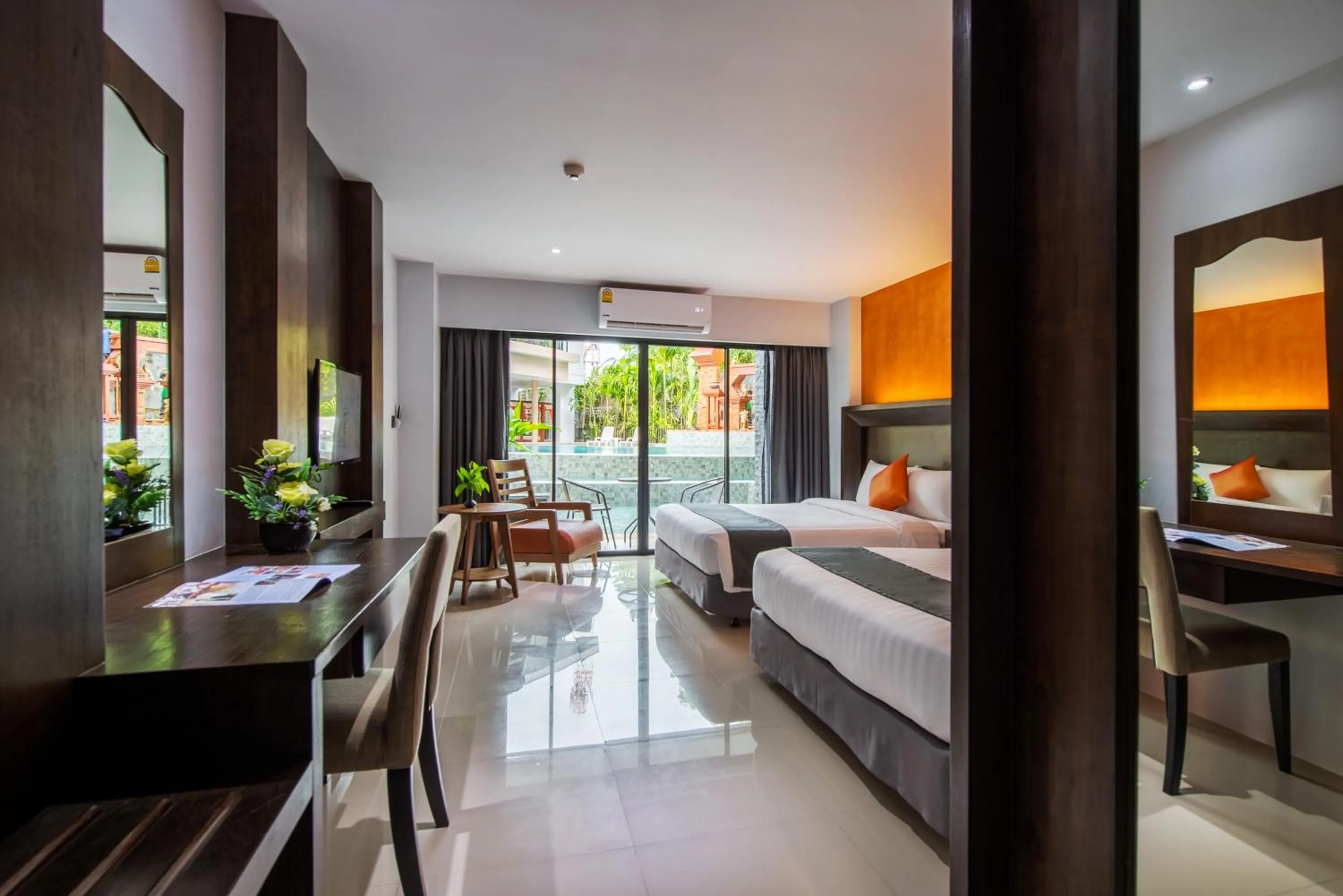 View (from property/room), Bed in Areca Resort and Spa