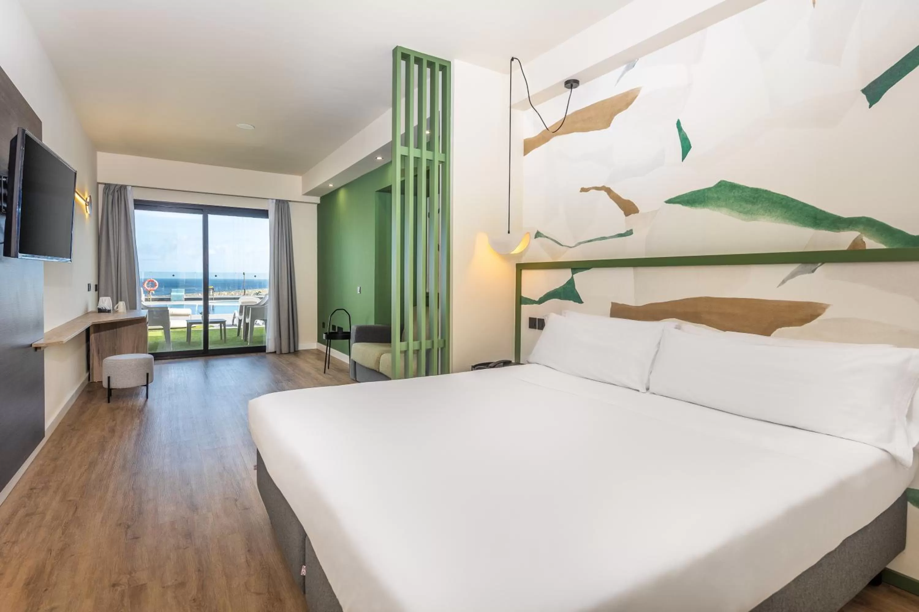 Balcony/Terrace, Bed in Occidental Roca Negra - Adults Only