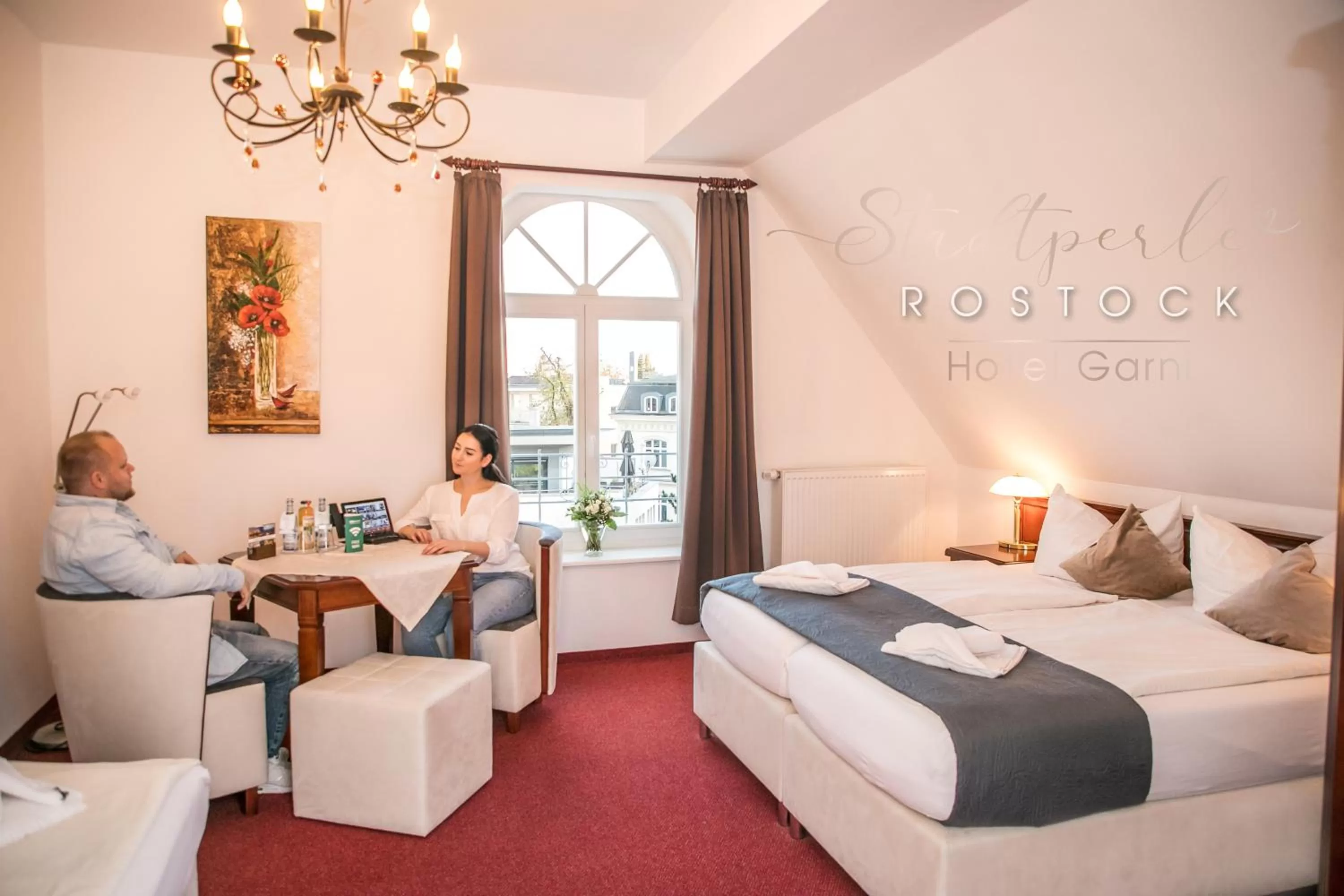 Photo of the whole room, Bed in Stadtperle Rostock