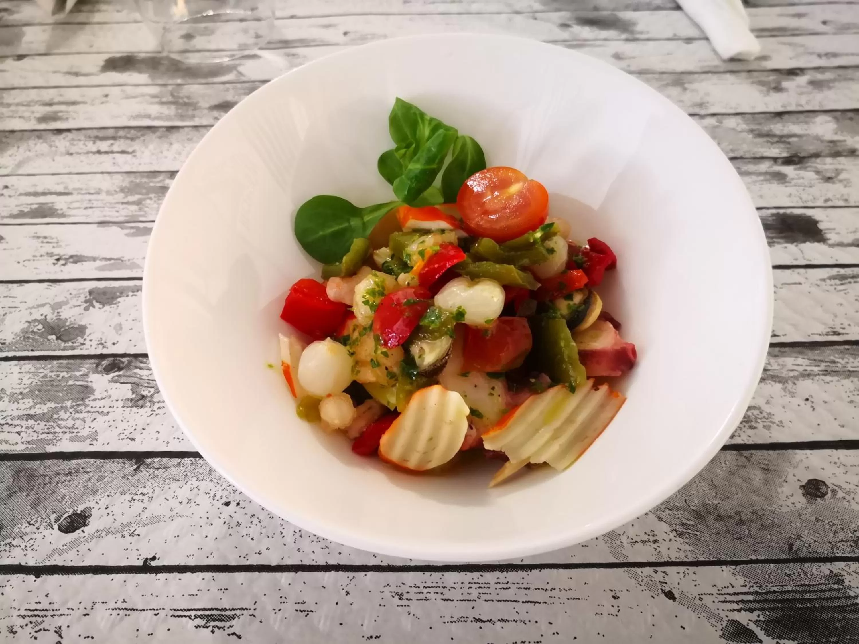 Food close-up in Hotel Aro'S