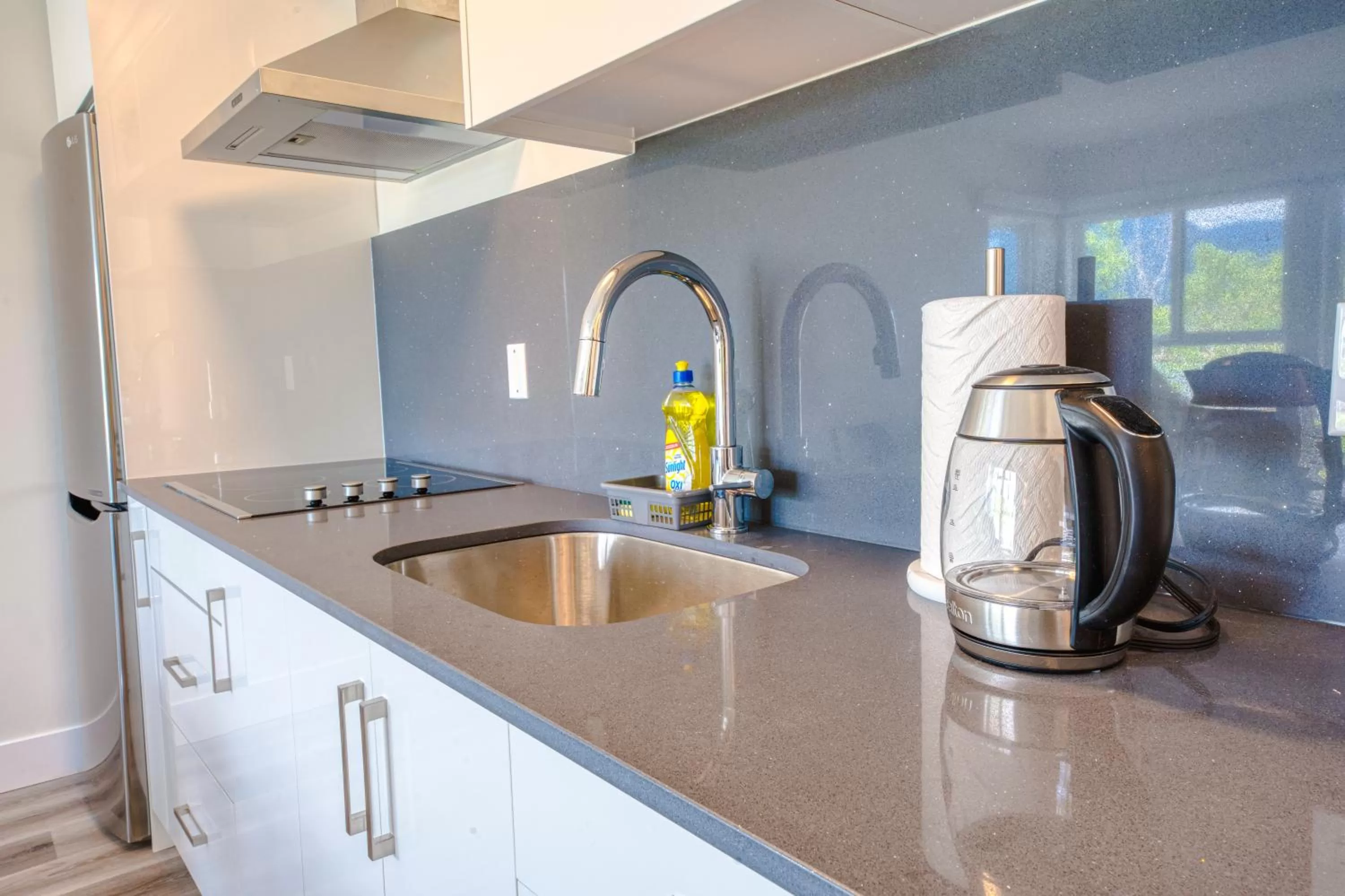 Kitchen or kitchenette in Harrison Grand Motel