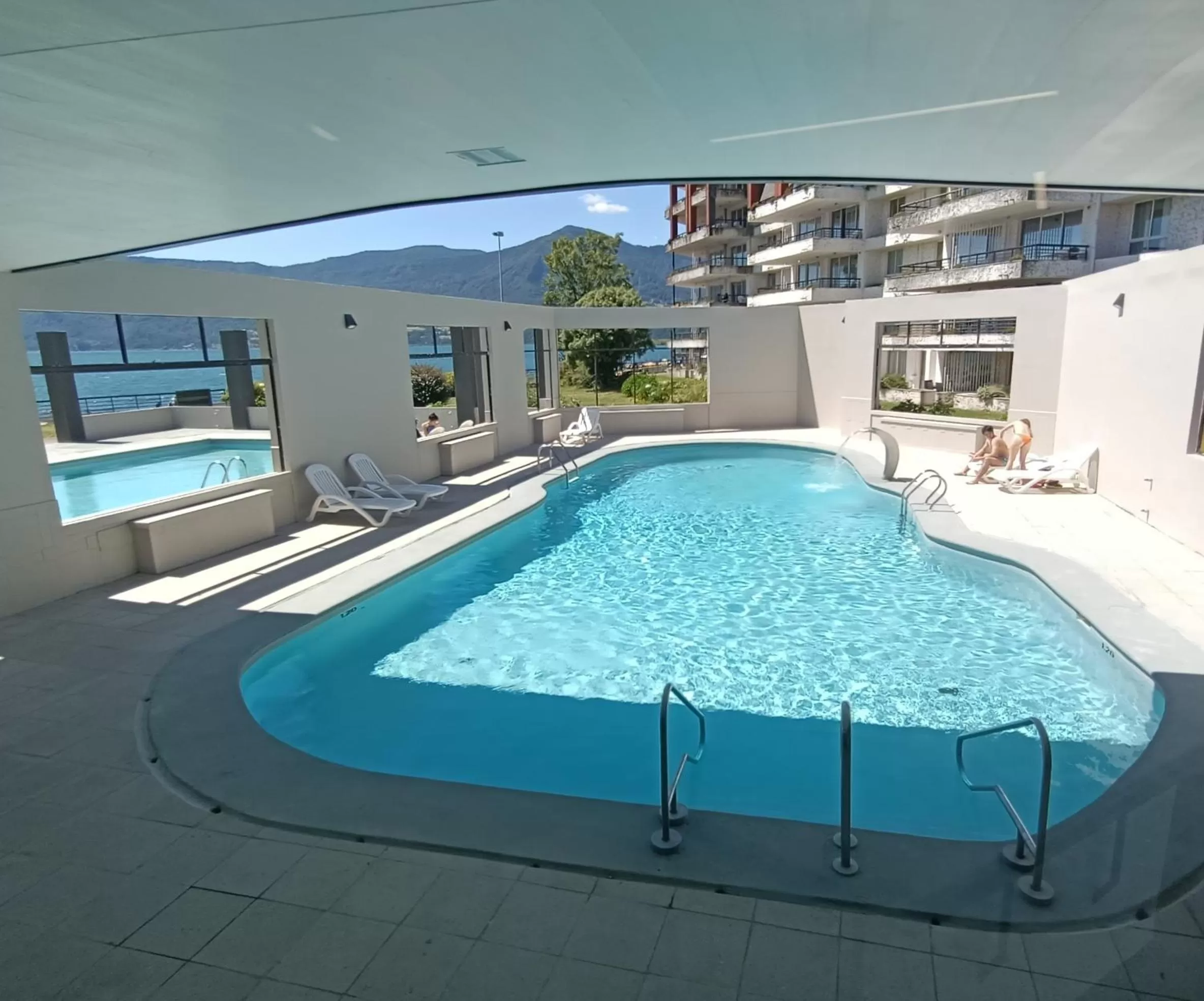 Swimming pool in Hotel Enjoy Pucón