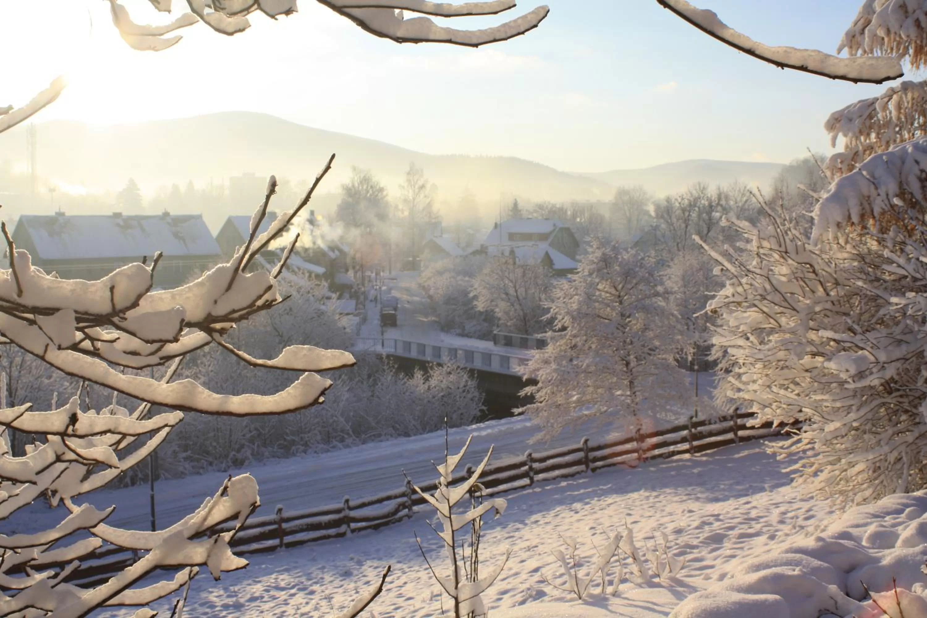 City view, Winter in Dom na Klonowym Wzgórzu