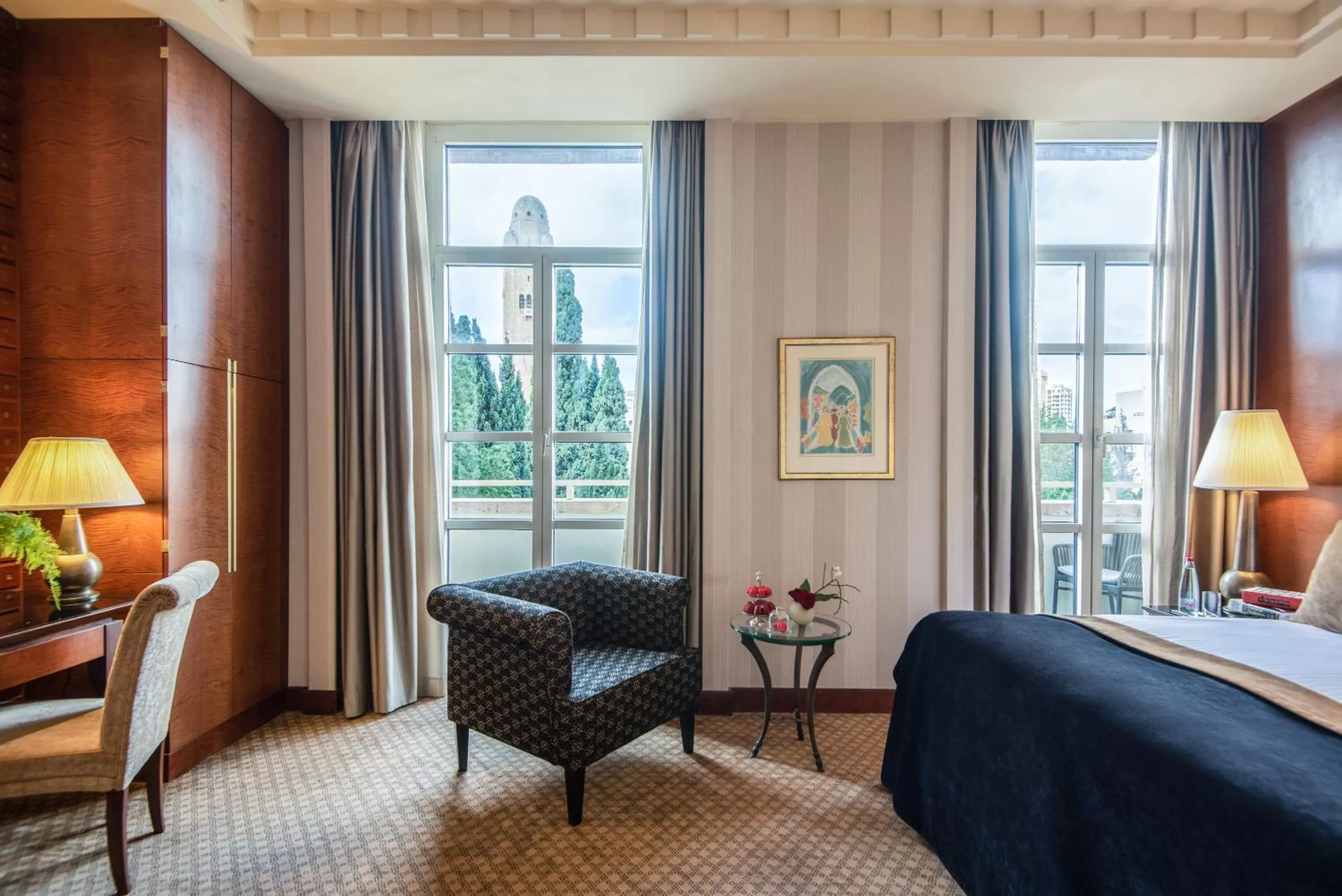 Bed in King David Hotel Jerusalem