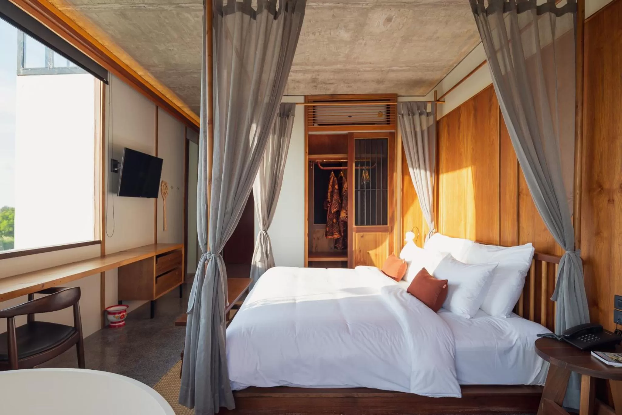 Bed in Hotel Gahn Khao Lak