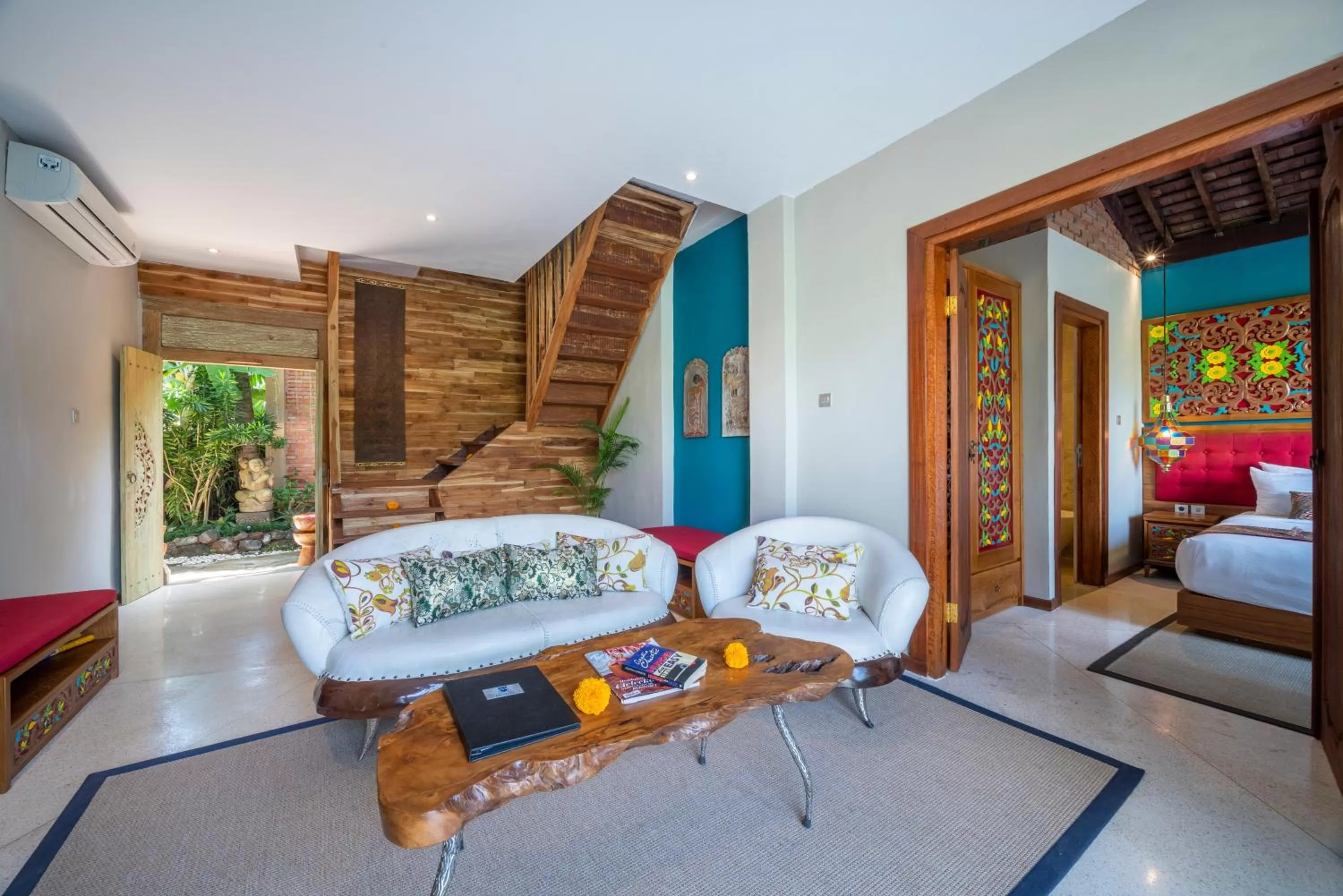 Living room, Bed in Menzel Ubud