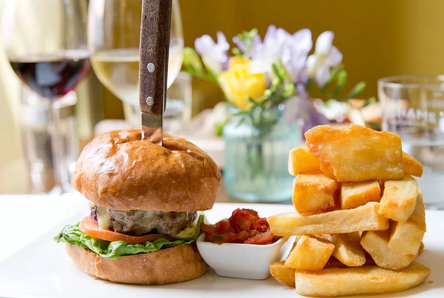 Food close-up in Crown Hotel