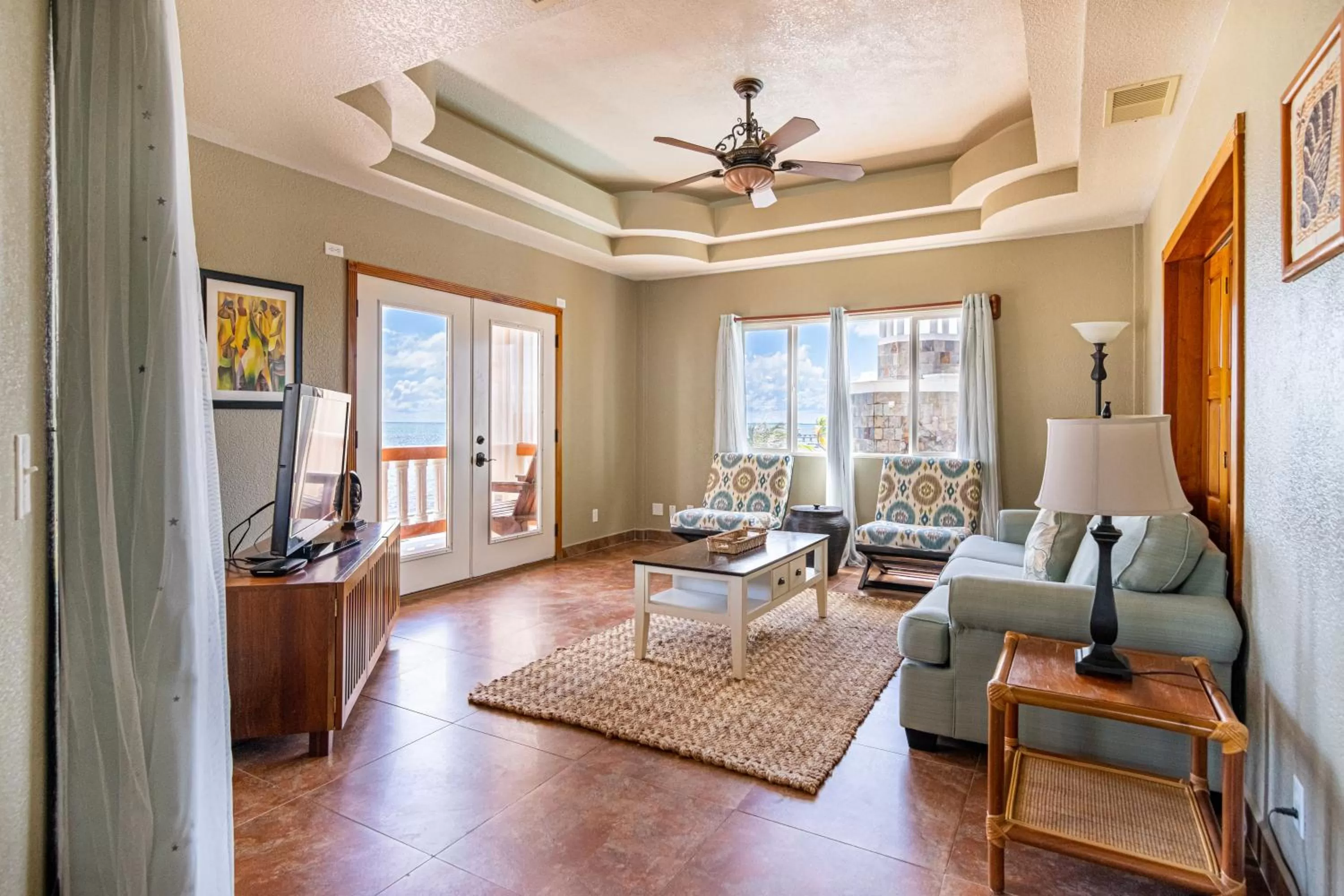 Living room, Seating Area in Lighthouse Beach Villas