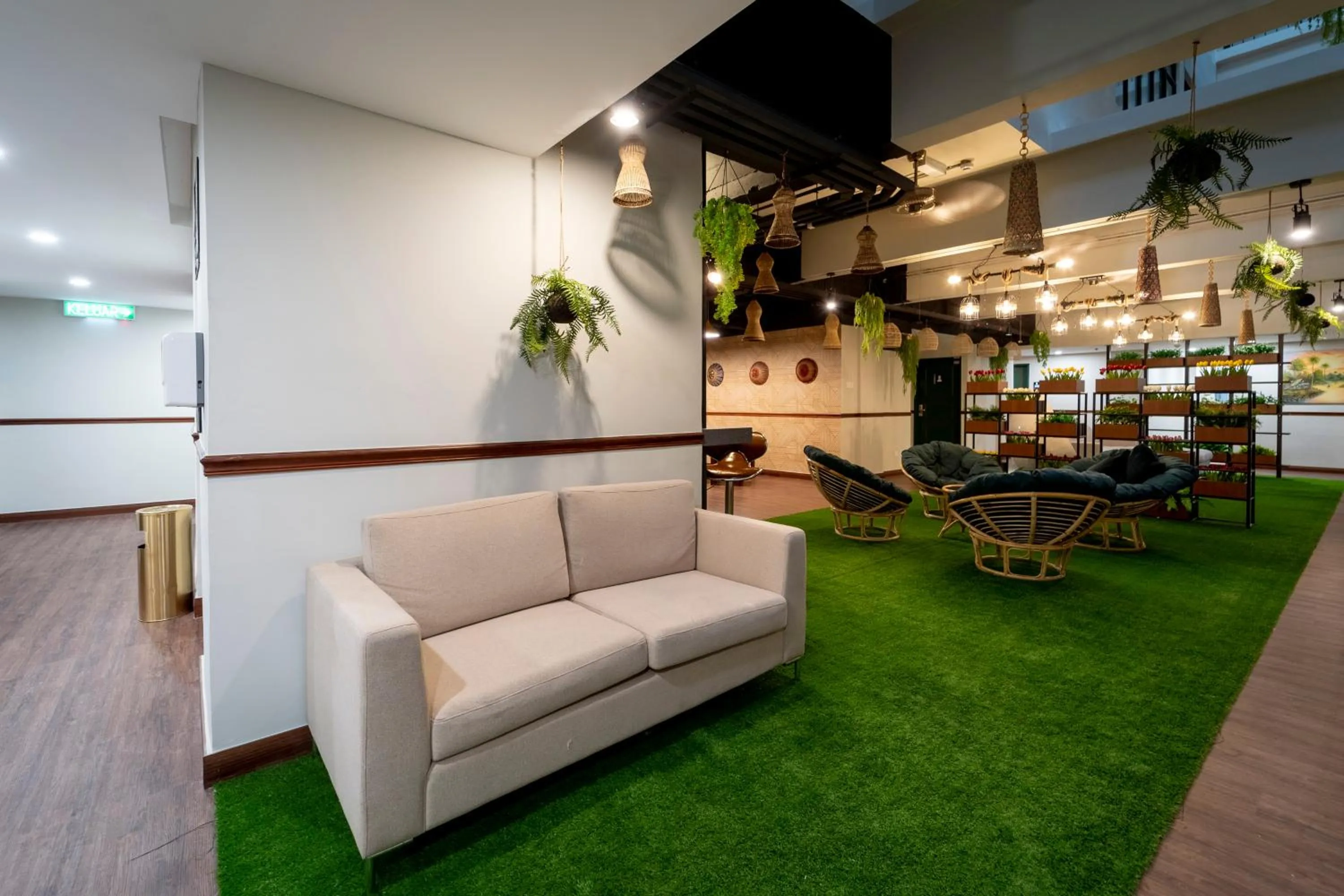 Seating area in East Riverine Boutique Hotel